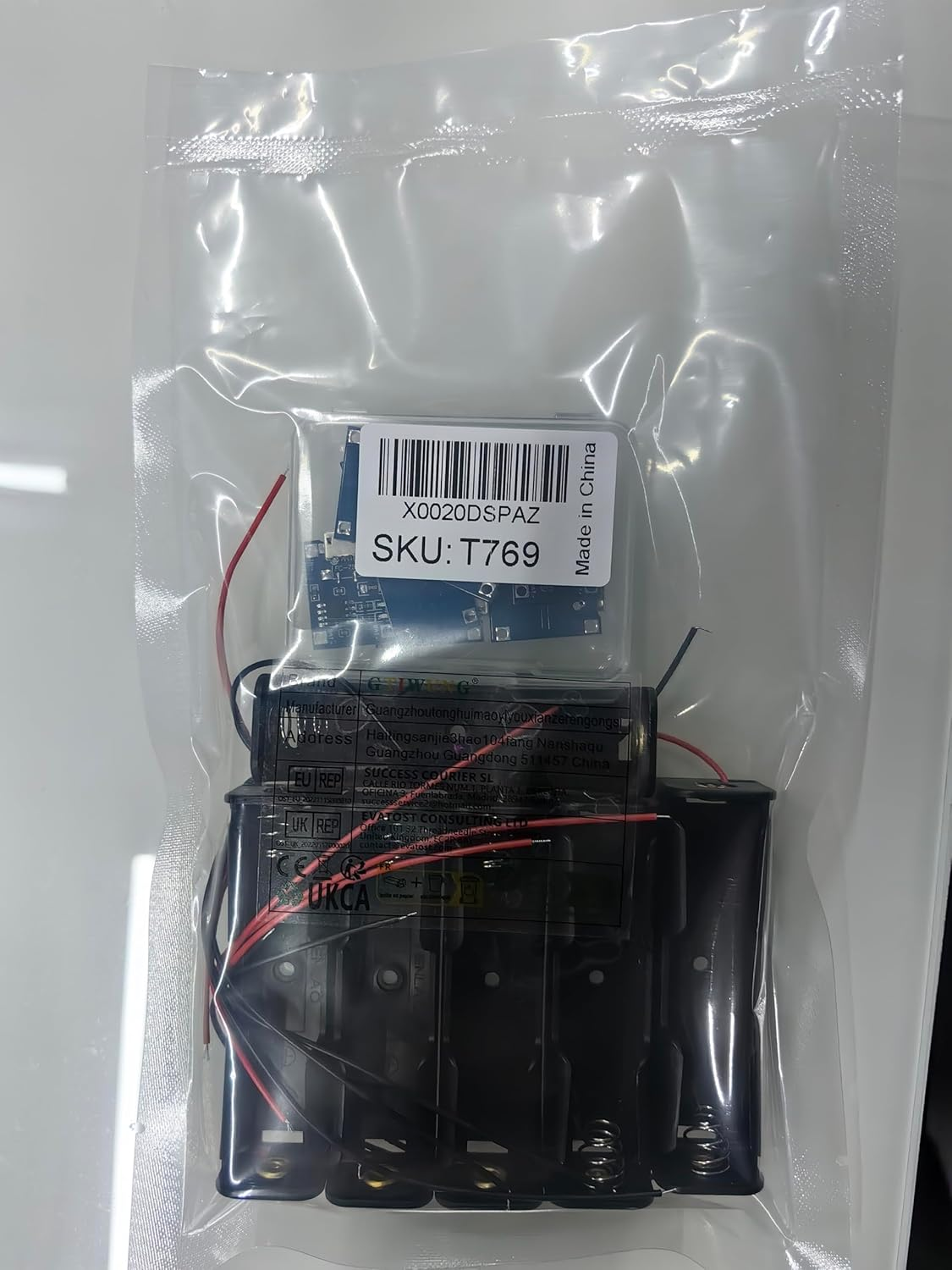 GTIWUNG Pack of 10 5V 1A USB Battery Charger Module Micro USB 5V 1A Charge Controller Lithium Li-Ion Battery Charger Lithium Charging Module + 6 Pieces 3.7 V 18650 Battery Holder with Wire Leads, image number 3