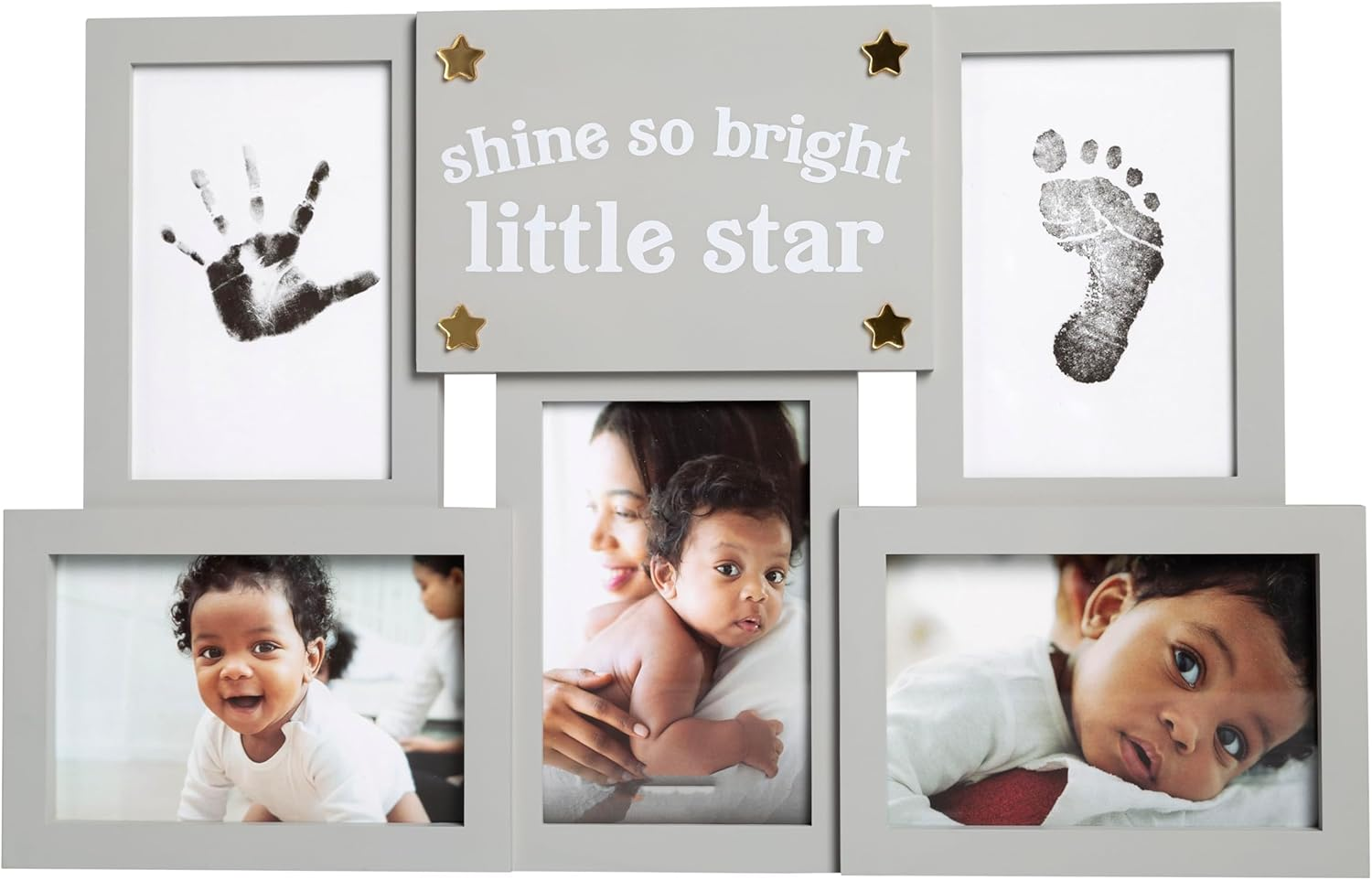 Kate & Milo My First Year Photo Frame, Baby Milestone Picture Frame, Newborn Keepsake Nursery D&eacute;cor, Baby Girl and Baby Boy Gift, You Are so Loved, White