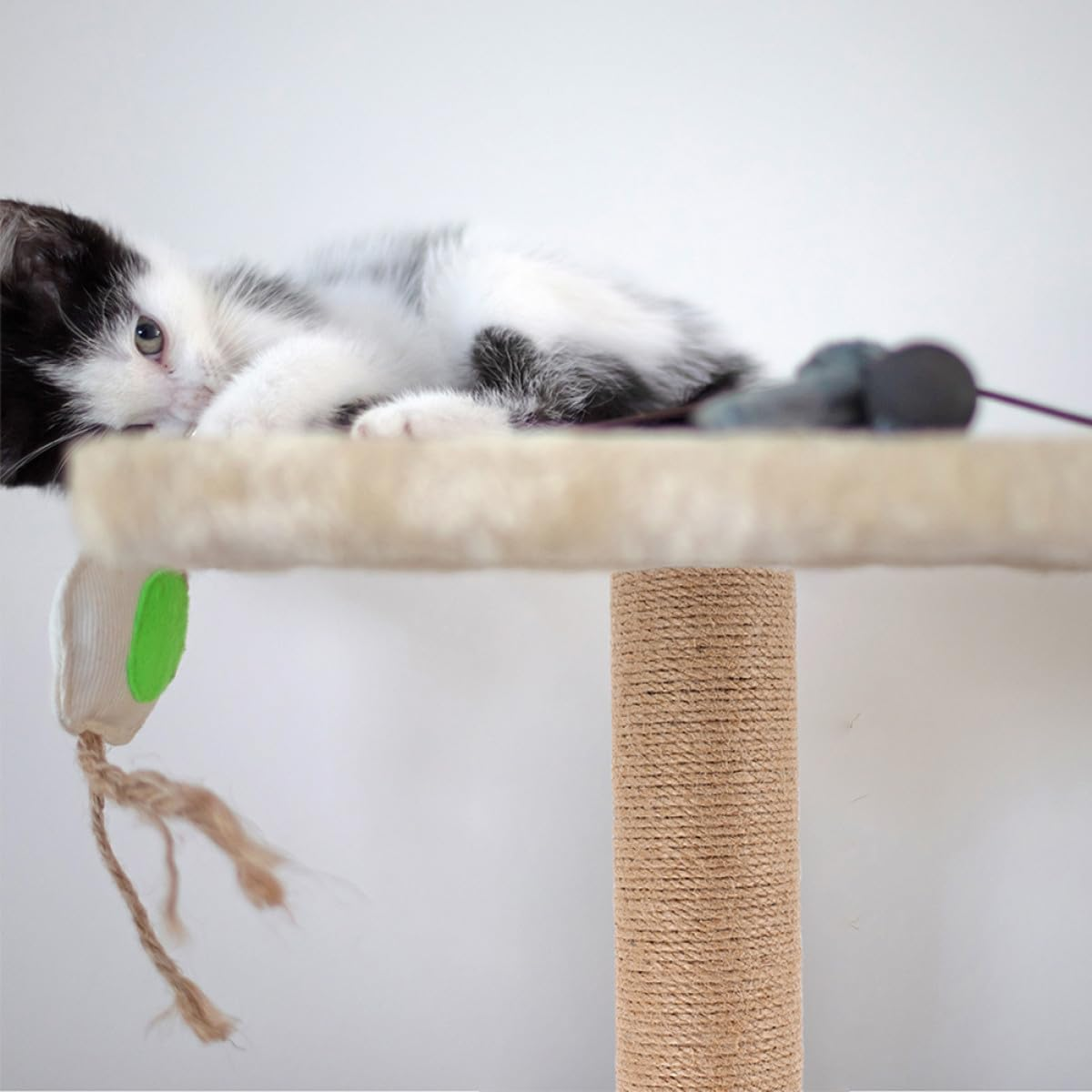 Homoyoyo 2Pcs 40Cm Sisal Cat Scratching Post Replacement Poles for Cat Tree DIY Accessories Small Sturdy Scratch Refill for Indoor Claw Health image number 2