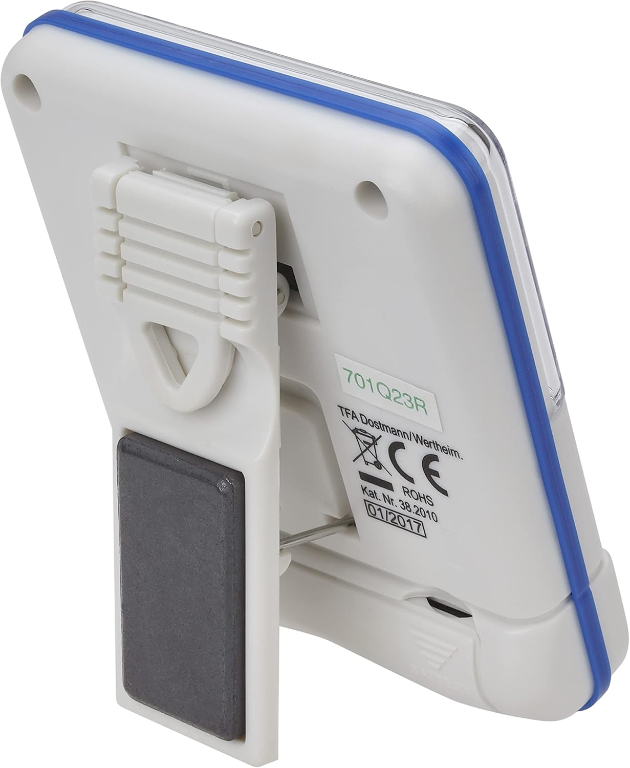 TFA Dostmann Electronic Timer and Stopwatch, 38.2010, Digital Timer, Kitchen Timer, White/Blue, L 64 X W 25 (40) X H 76 Mm image number 3