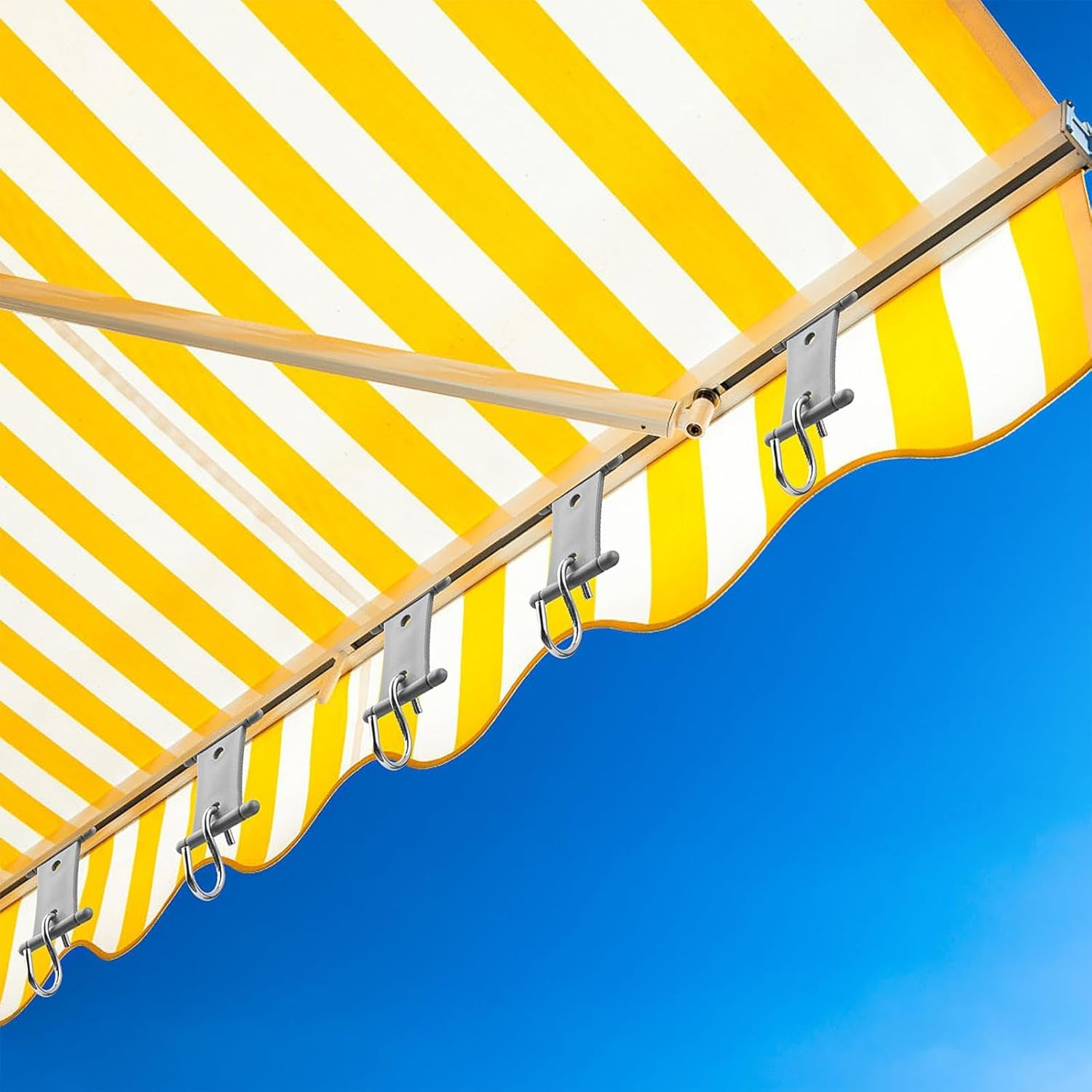 16, Metal Awning Hooks Set, Awning Hanger S Hooks, Camping Tent Awning Hooks, Heavy Duty Camping Light Hangers Awning Accessory Hooks for Rv Canopy, Camping Tents image number 2