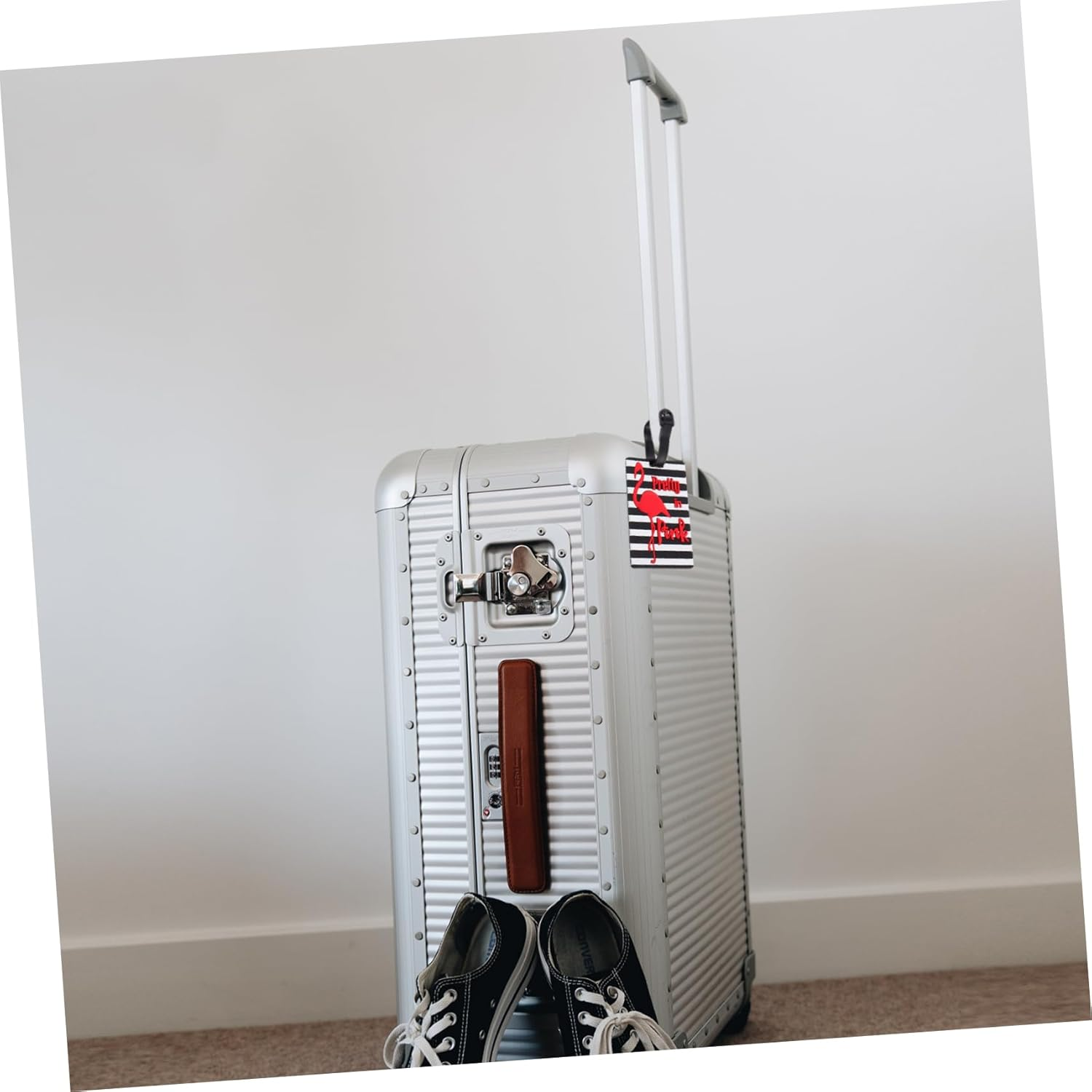 SHERCHPRY 5Pcs Creative Luggage Tags Set Soft Tags Strap Baggage Identify Labels for Travel Unique Design for Easy Luggage Identification image number 5