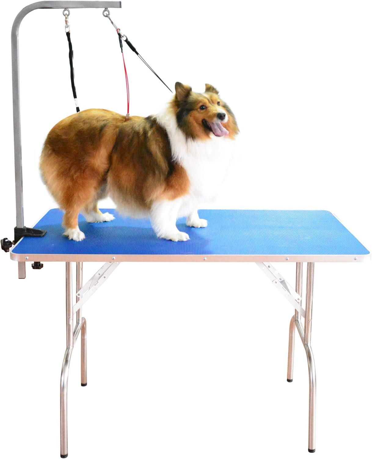 SHELANDY Professional Pet Grooming Table with Double Leashes and Clamp for Large and Medium Dogs (Large (43.523.5 Inch))