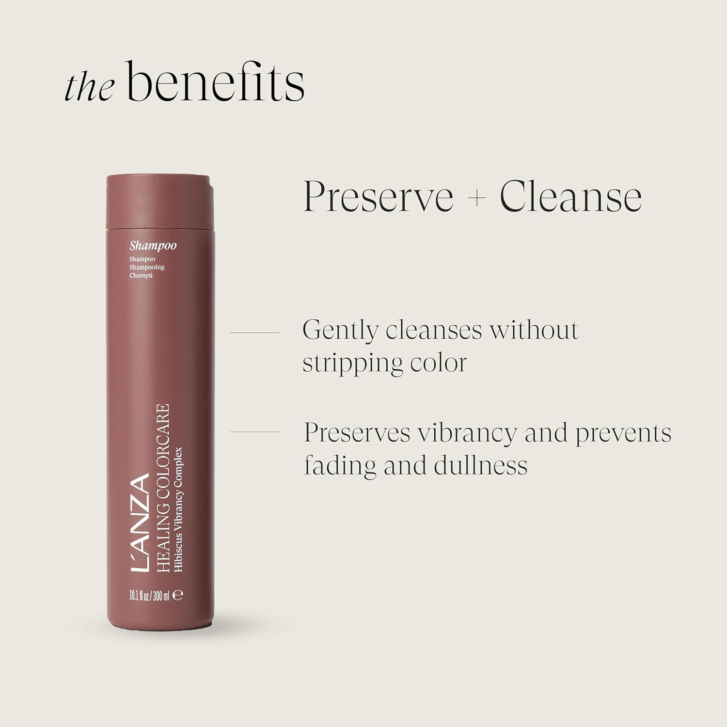 L'ANZA 40010B Healing Colorcare Preserving Shampoo, 300 Ml image number 6