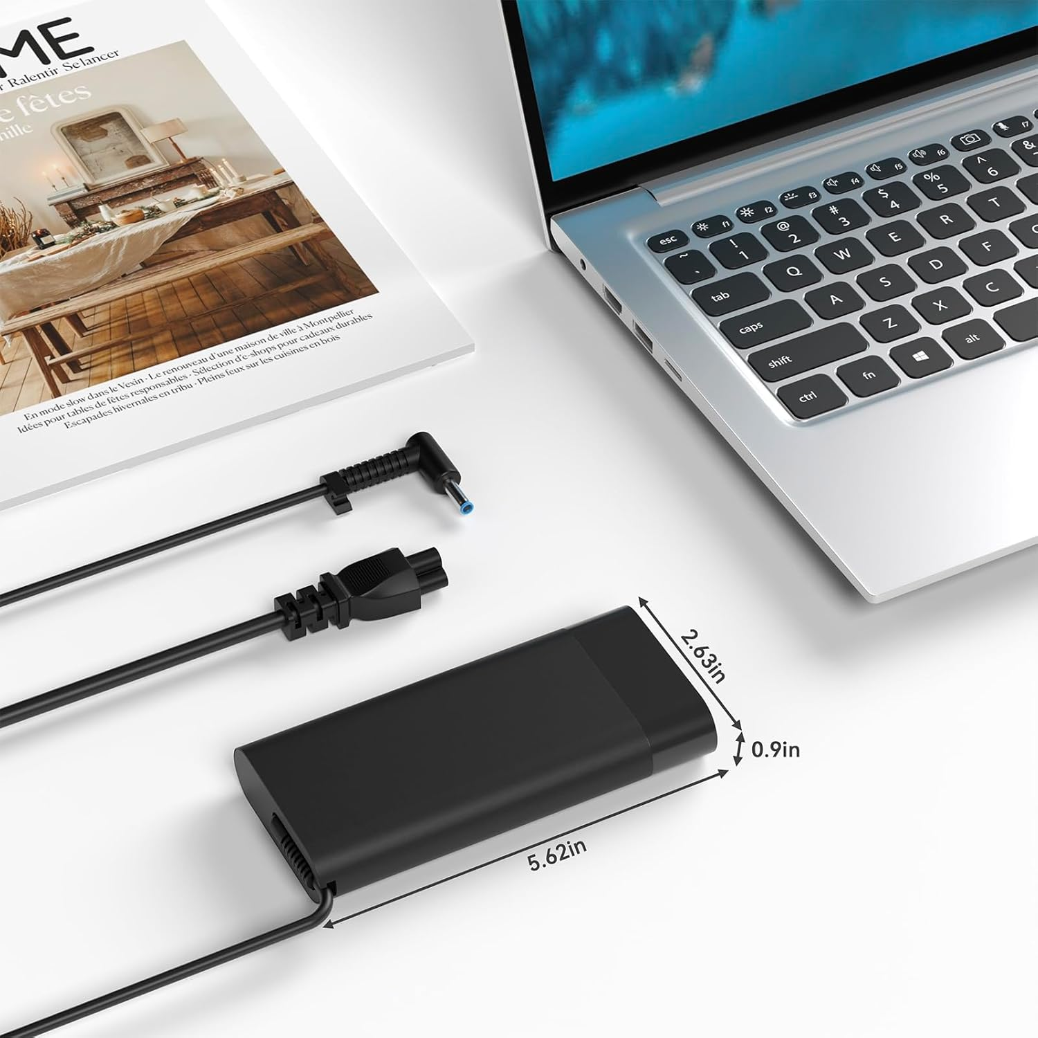 135W Laptop Charger Compatible with HP Spectre X360 15 16 15T 15-Df 15-Dc 15-Ch 15-EB 16-F 16-T Pavilion Gaming 15 16 17 Omen 15 17 Envy 13 14 TPN-CA13 TPN-DA11 L15534-001 Power Adapter image number 2