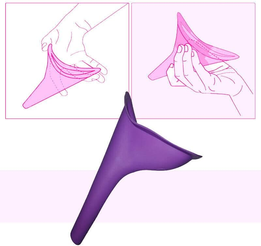 AIMALL Urinal for Women，Portable Camping Female Her She Urinal Funnel Ladies Woman Urine for Camping Travel Hiking Gear, 5.9X3.9 In, Easy-To-Use and Clean, Essential Outdoor Accessory for Women