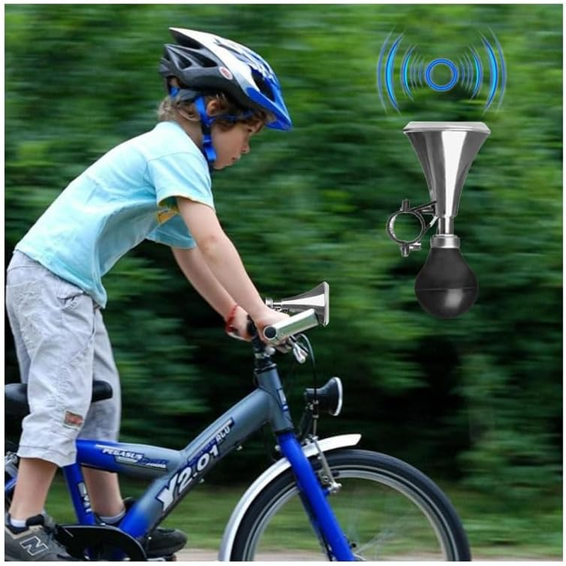 Bicycle Bell Kids Children Bicycle Scooter Bike Cycling Air Squeeze Honking Horn Hooter Bugle Bell Bicycle General Accessories Bicycle Accessories (Color : Black) image number 4