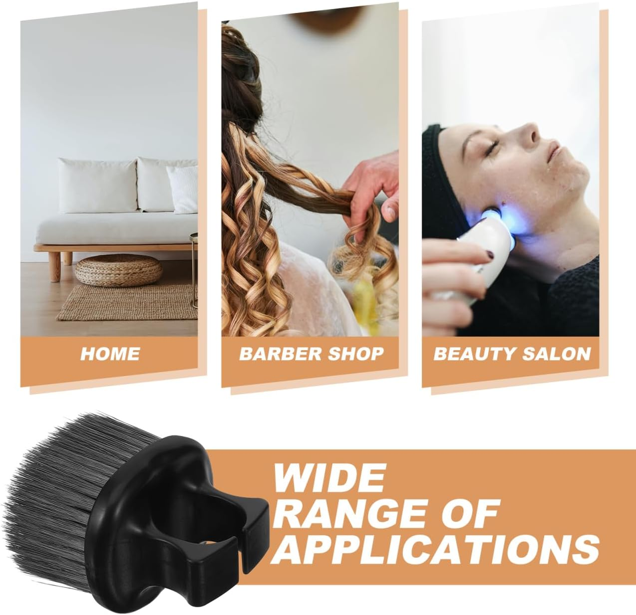 Ipetboom Hair Cutting Brush Hair Cleaning Brush Hairdressing Neck Brush Multi-Purpose Hairdressing Tool image number 5