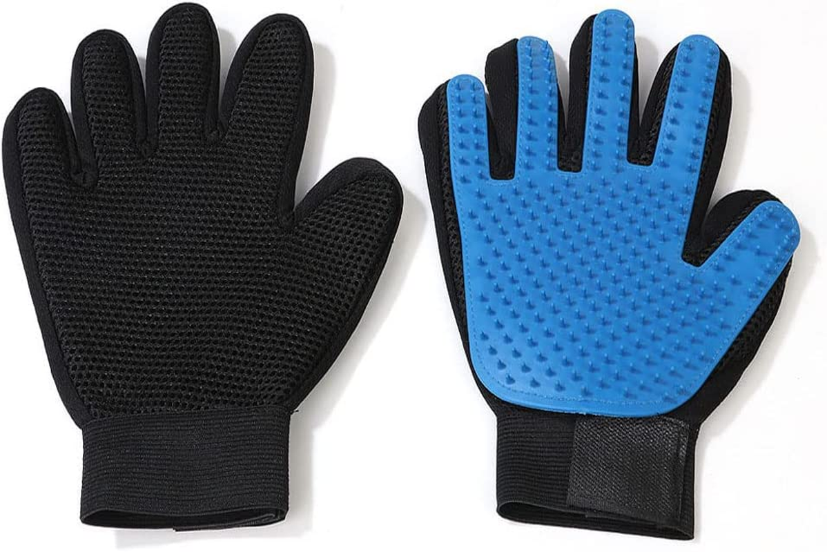 Pet Dog Cat Grooming Cleaning Magic Glove Hair for Dirt Remover Brush Deshedding Massager Silicon Deshedding Pet Hair Remover Gloves (2 Pack (Right+Left)) (1 Pack (Left Hand)) image number 5