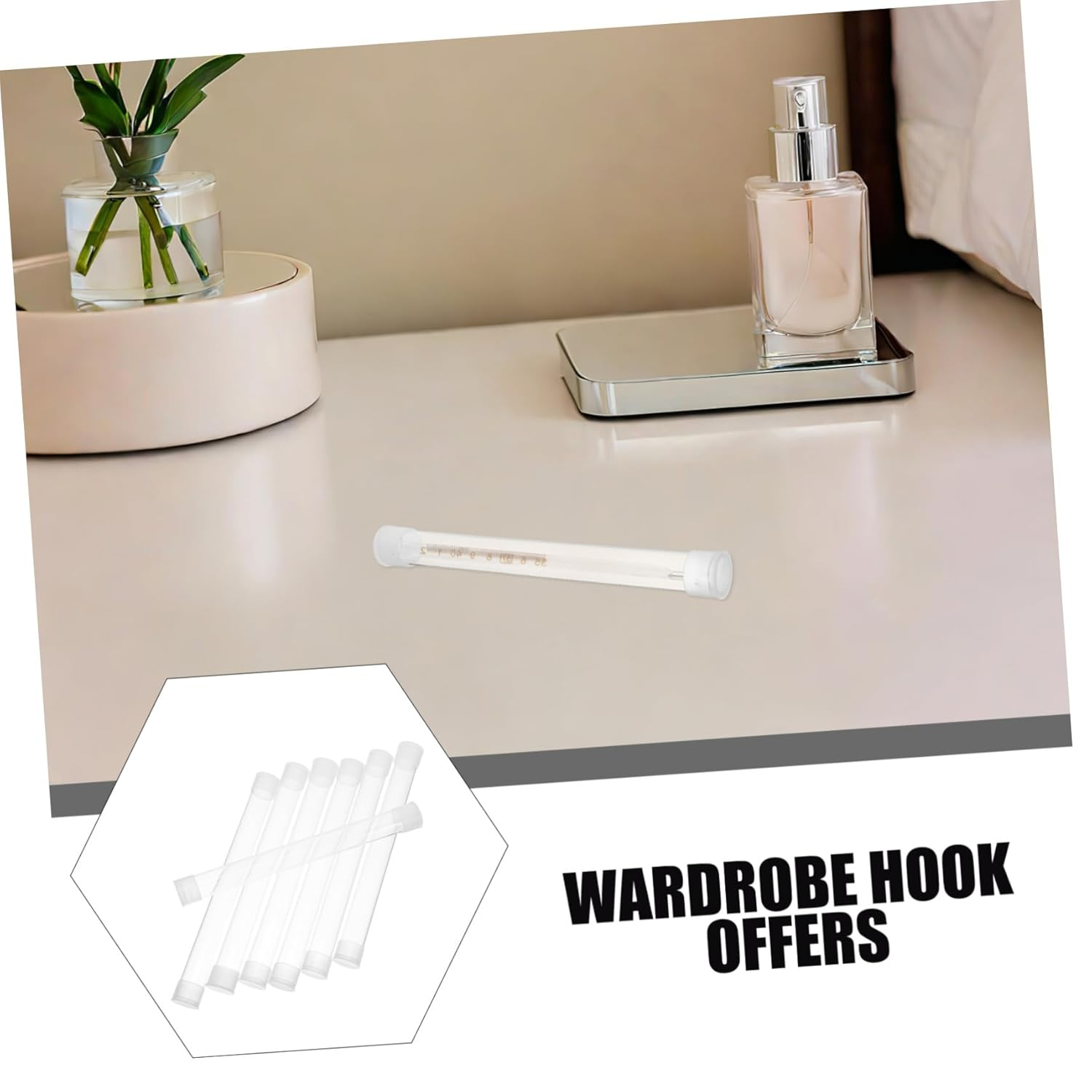 10Pcs Thermometer Protective Case Transparent Plastic Storage Tube Compact Needle Organizer Portable for Travel Home Clinic Safety image number 4