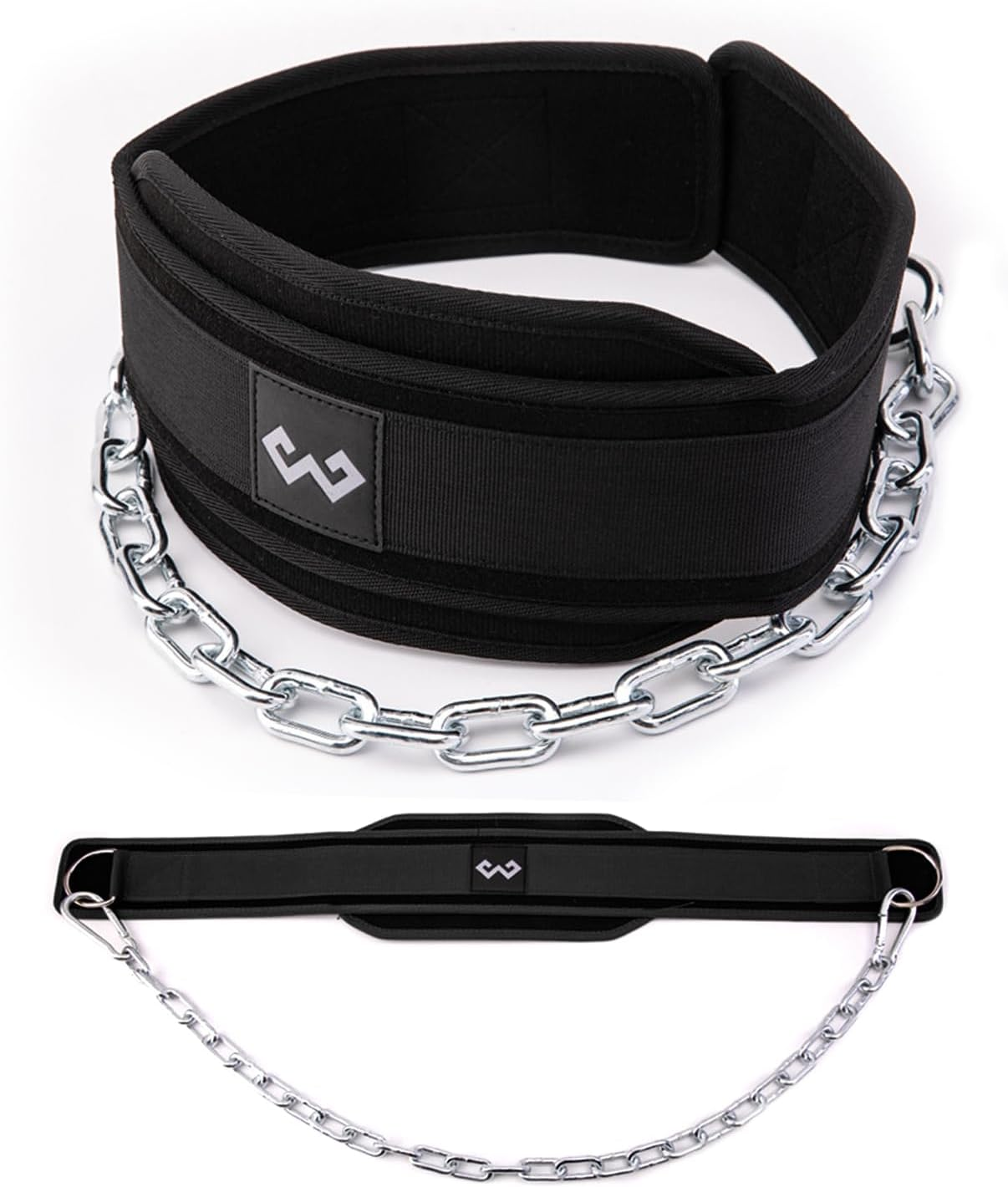 Tenshioy Dip Belt with Chain for Weightlifting, Pull Ups, Dips - Heavy Duty Steel Chain for Added Weight Training Powerlifting, Squat, Bodybuilding, Heavy Duty Steel, Workout image number 3