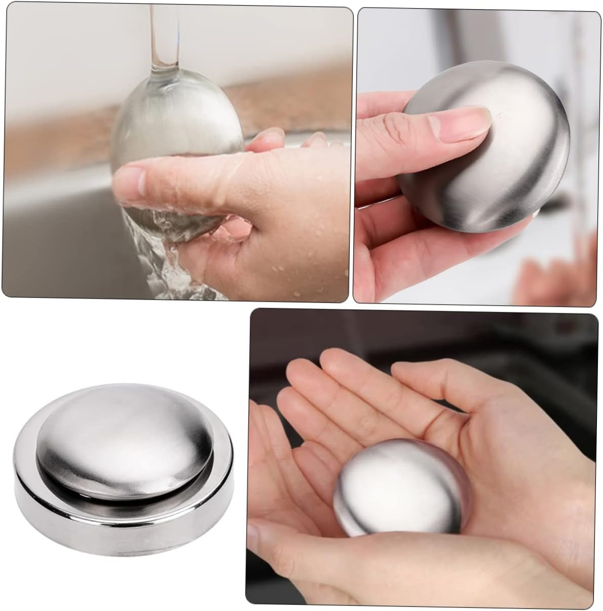 Ciieeo Metallic Soap for Kitchen Steel Soap Bar Odor Eliminating Stainless Steel Cleaning image number 6