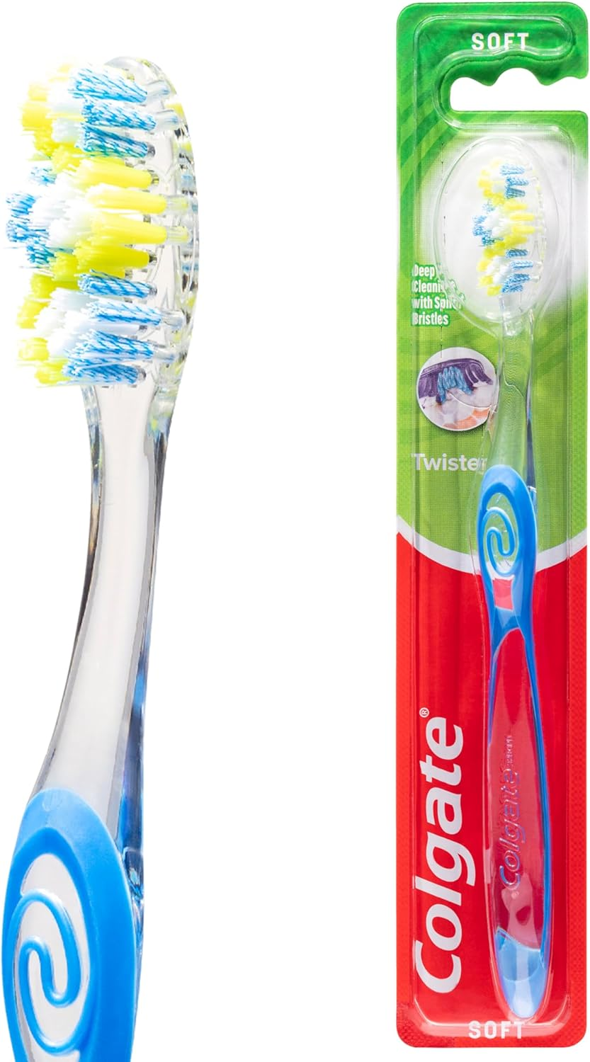 Colgate Twister Spiral Bristles Deep Cleaning Toothbrush, Soft image number 2