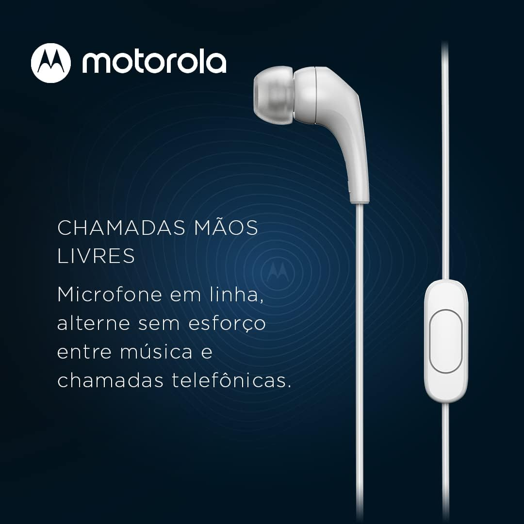 Motorola Earbuds 2-S In-Ear Headphones with Microphone White