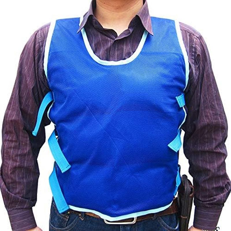 Cooling Vest with Ice Packs Summer Cooling Vest for Men and Women Adjustable Outdoor Heat Relief Tactical Ice Vest for High Temperature Environments Reusable Ice Pack Included image number 2
