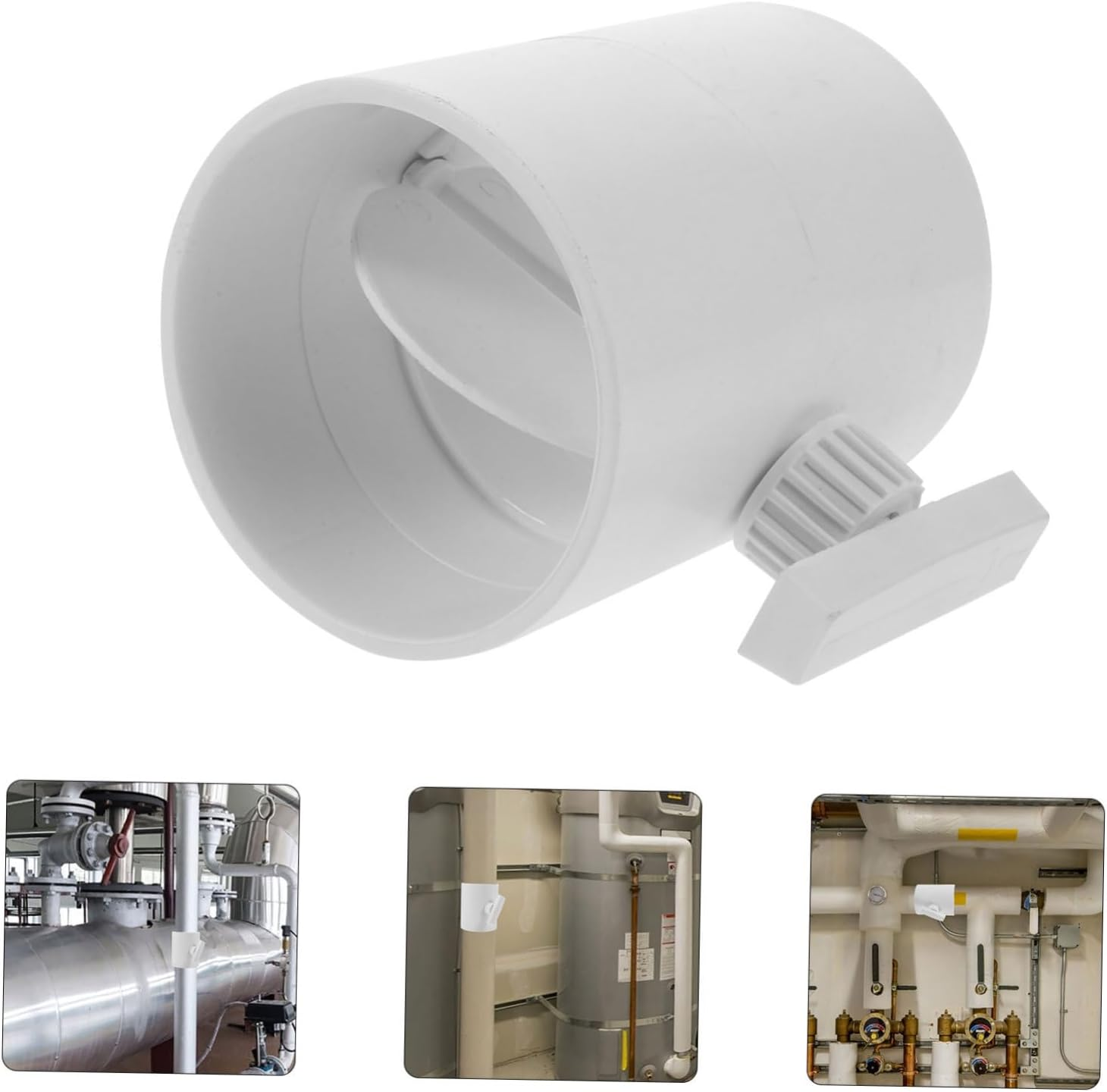 CANIGHT Range Hood Damper Airflow Control Valve Manual Ducting Insert for Efficient Ventilation Backflow Preventer Easy Install Inline Fan Vent Deflector image number 4