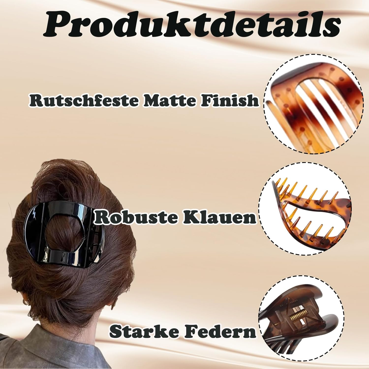 Pack of 6 Flat Hair Clips, Flat Hair Clips, Women'S Set, Non-Slip Hair Clips for Thin Hair, Flat Hair Clips for Everyday, Party and Styling, Gift for Girlfriends (6 Colours) image number 3