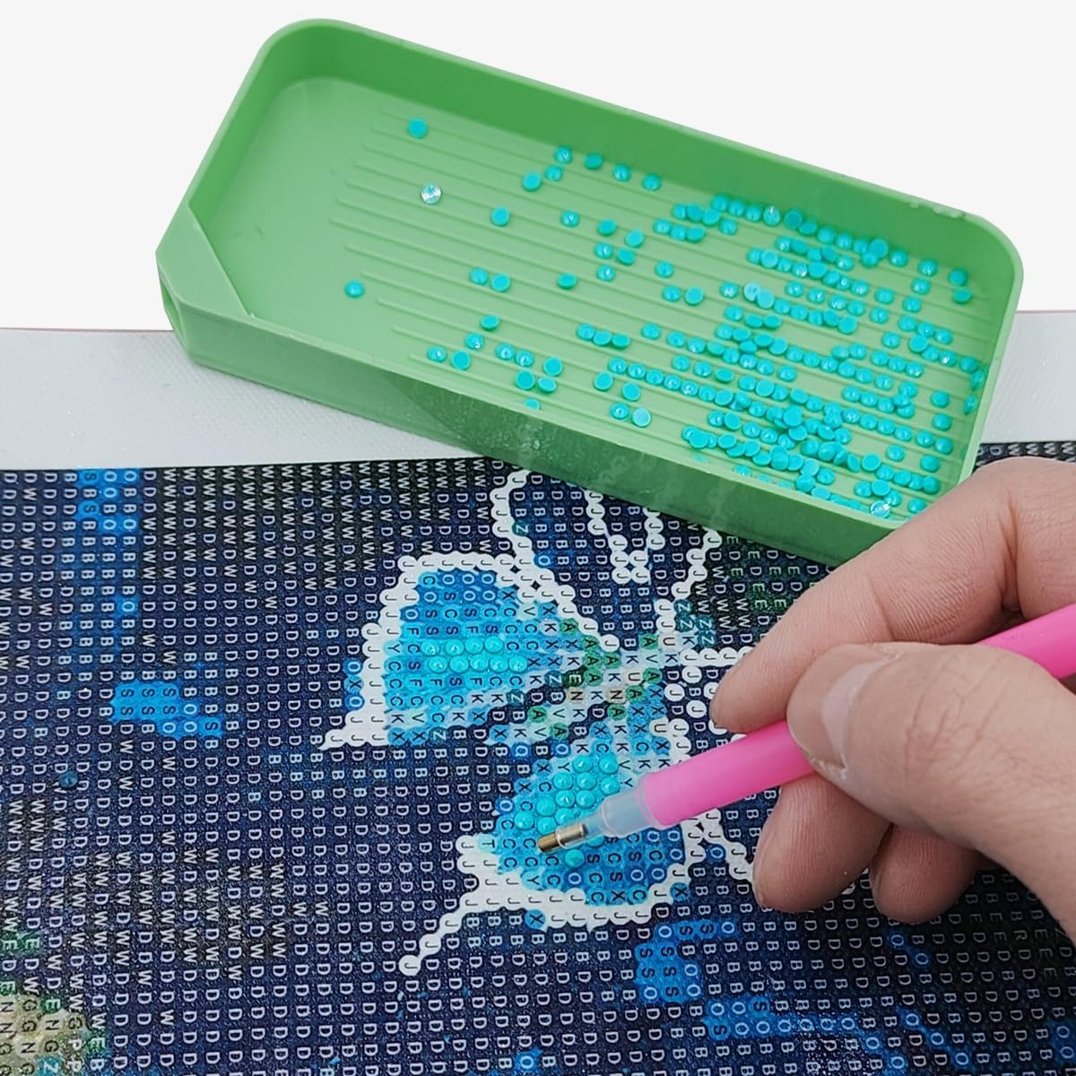 8 Pcs Trays Diamond Art Paintings, AIFUDA Diamond Art Paintings Tool Plastic Bead Sorting Tray Large Size Art Diamond Tray Accessories and Tools for DIY Crafts