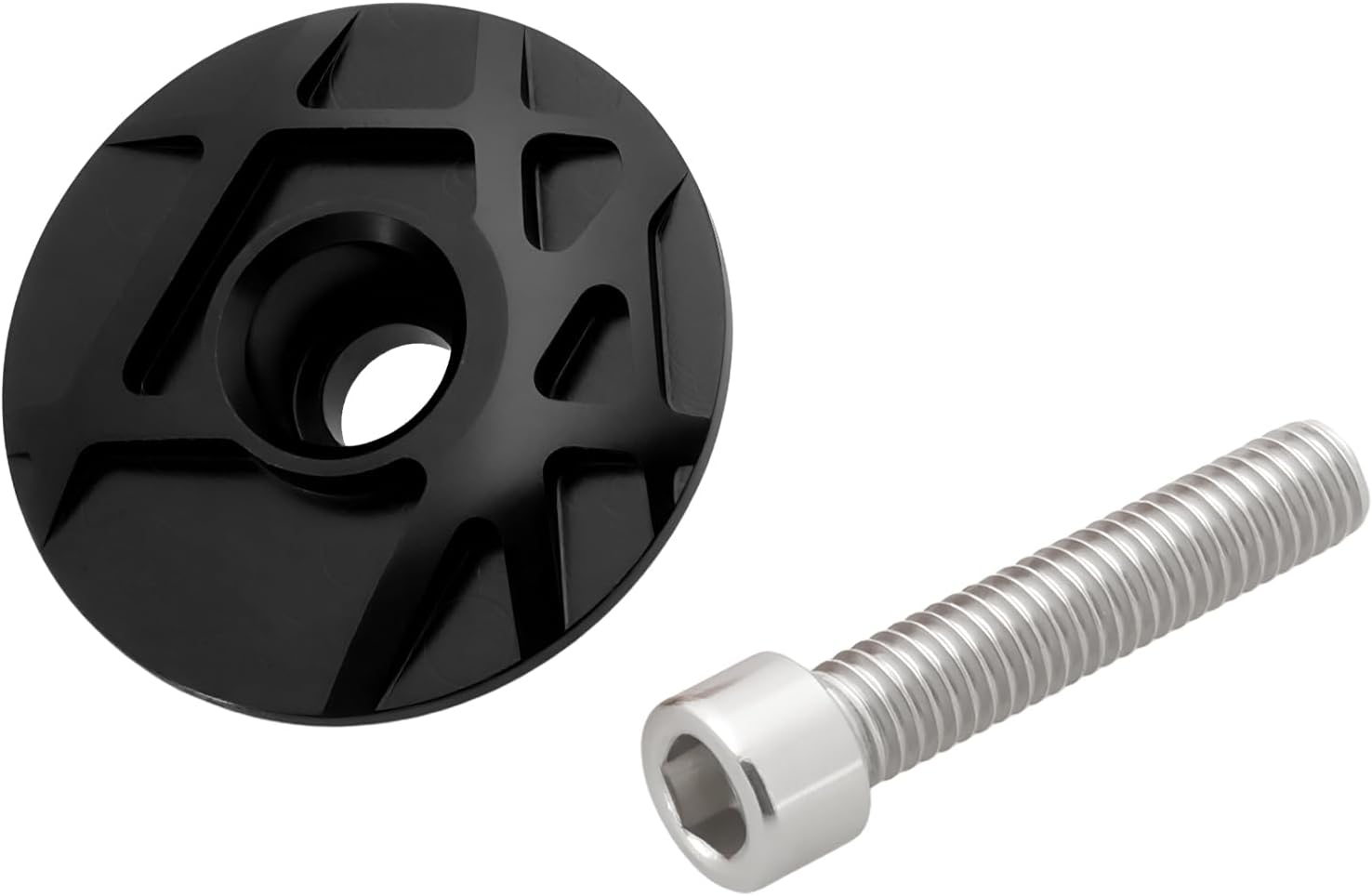 Aluminum Ahead Cap Bicycle Headset Top Cap Suitable for 28.6 Front Fork Mountain Bikes Road Bikes