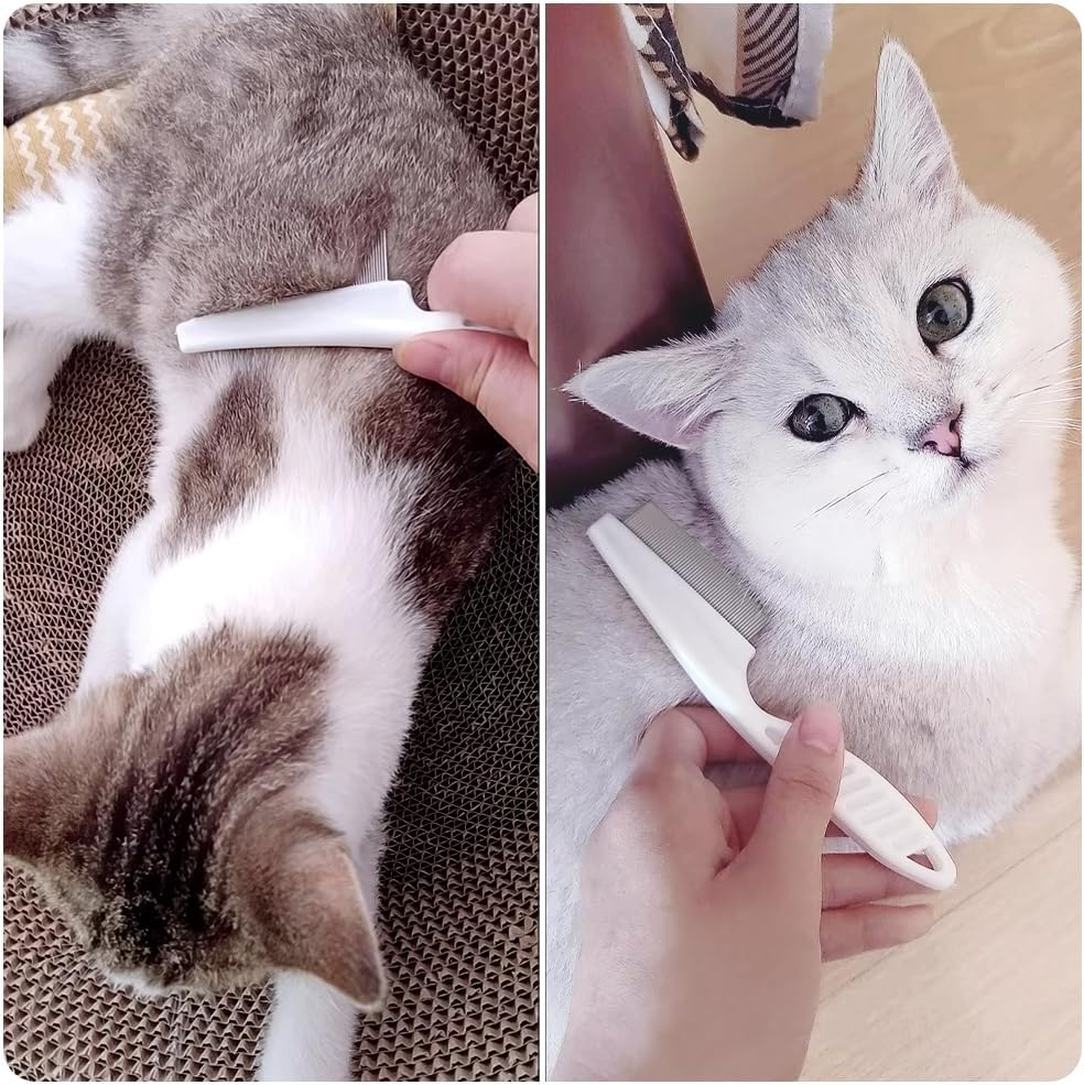 Multifunctional Pet Grooming Comb - Flea Removal, Tear Stain Remover for Dogs, Cats, Puppies, and Small Pets image number 2