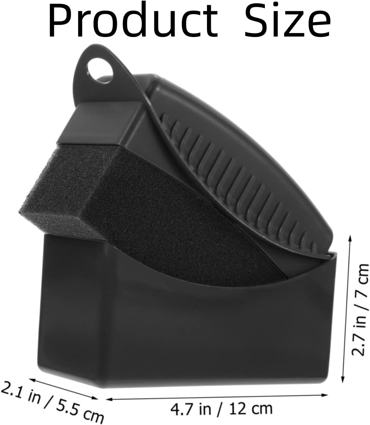 2Pcs Car Wheel Waxing Sponge Tire Shine Applicator, Tire Shine Sponge Pad Tire Shine Applicator, Auto Tyre Cleaning Pad, for Tire Dressing Applicator Car Tire Shine Applicator (Black) image number 1