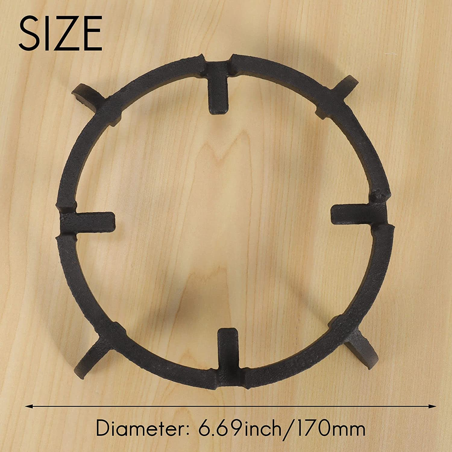 Wok Stand Supports Iron Burners Stove Ring Ranges Wok Support for Kitchen Stove image number 4