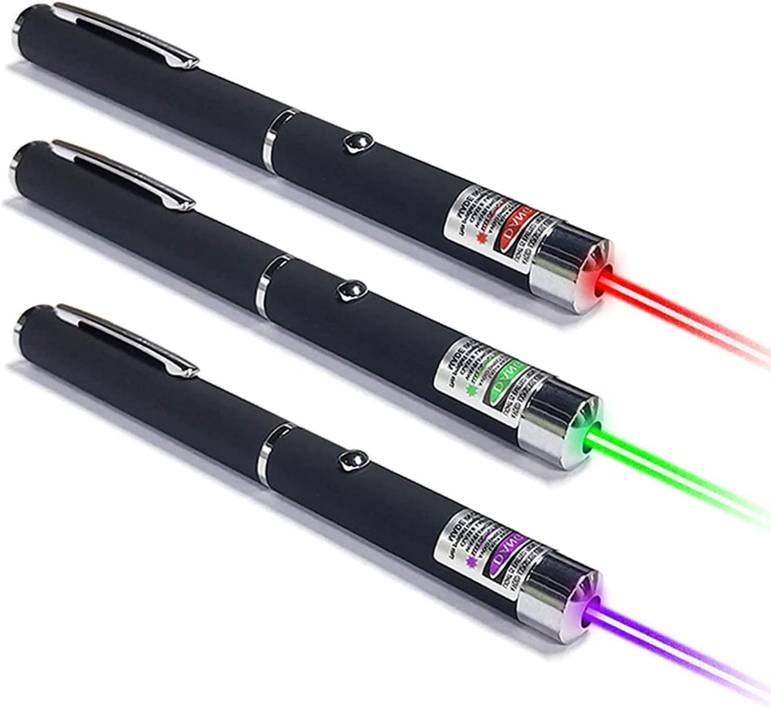 Pet LED Pointer Light Pen Purple Green Red Interactive Light Pen Cat and Dog Outdoor Training Toys Indoor Toys Funny Cat Stick,3 PCS