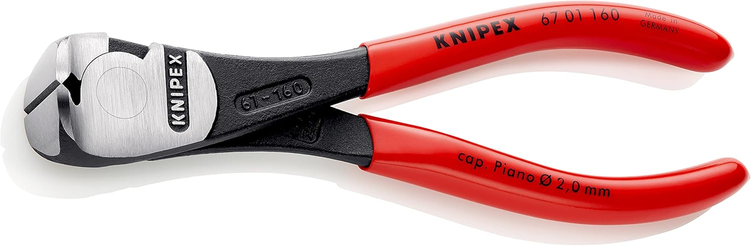 Knipex 67 01 200 SB High Leverage End Cutting Nipper, 200 Mm Length