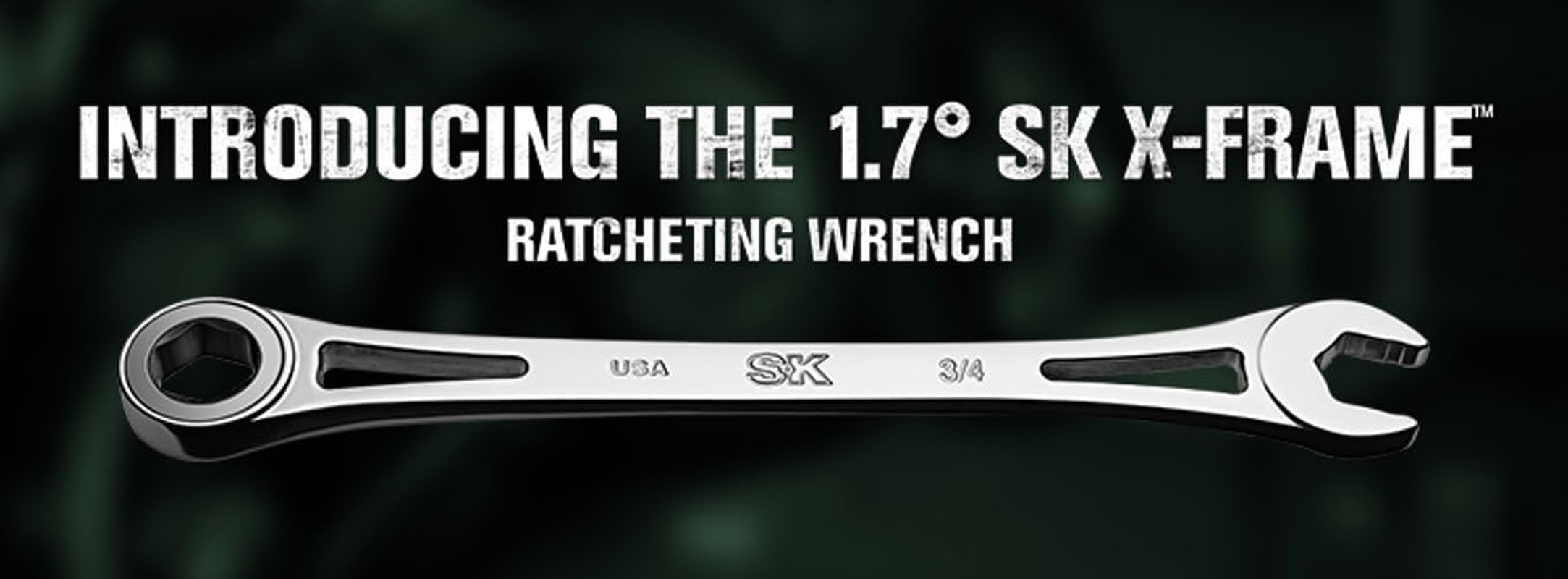 SK Tools USA 12 Piece, 6 Point, Metric -Frame&reg; Combination Ratcheting Wrench Set | 80019 image number 2