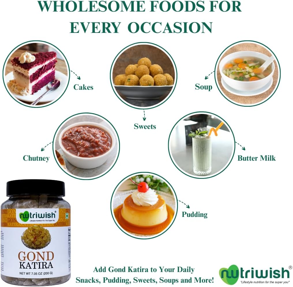 Nutriwish Gond Katira, 200 Gm image number 5