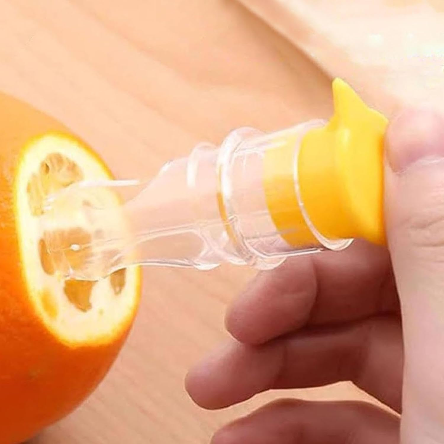 Lemon Press Squeezer,Portable Manual Lime Juicer | Portable Screw Top Lemon Press with Built-In Filter, Lemon Juicer Faucet Hand Citrus Juicer for Indoor Outdoor image number 4