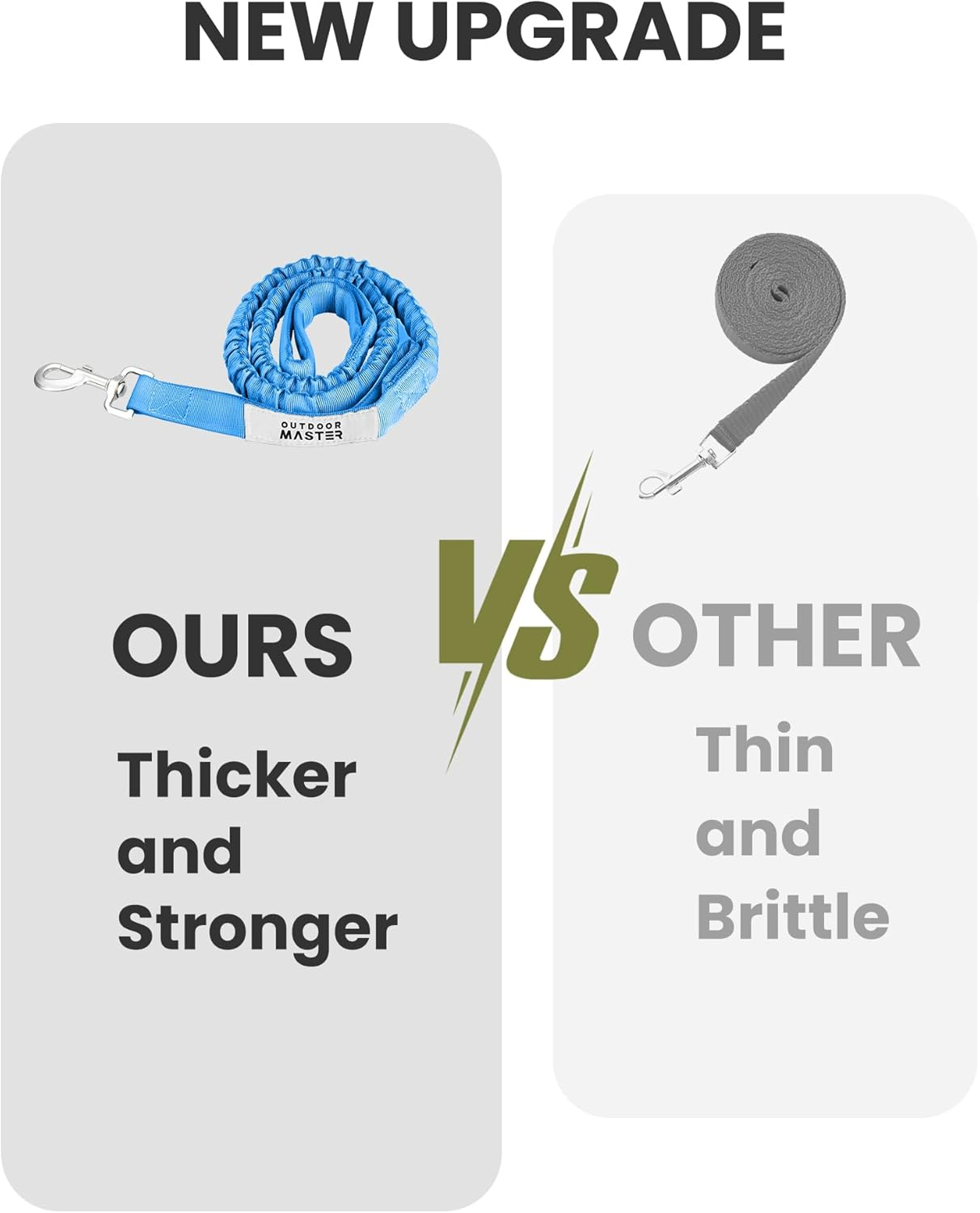 Outdoormaster Bungee Dog Leash (Blue, 4 FT) image number 6