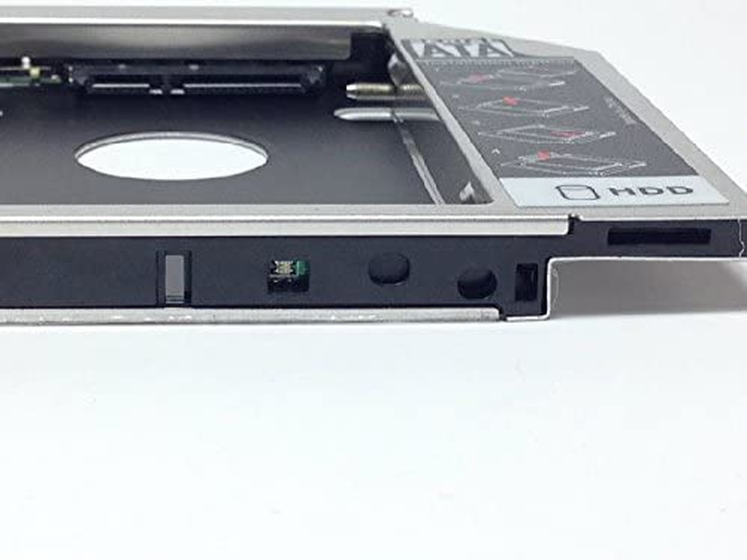 HIGHROCK SATA 2Nd HDD Caddy Case Tray for 12.7Mm Universal CD/DVD-ROM Optical Bay Drive Slot (For SSD and HDD)