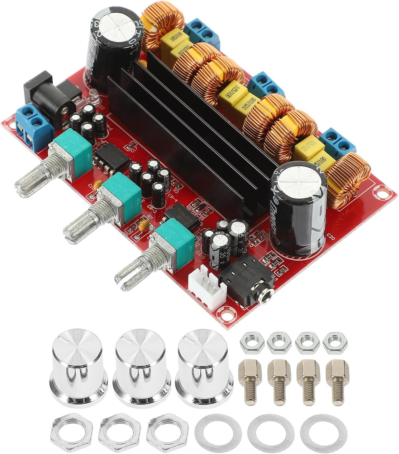 VANZACK Xh-M139 2.1 Channel Digital Audio Amplifier Board 12V-24V Wide Voltage Subwoofer Power Amplifier Module for Home Theater Stereo Sound System