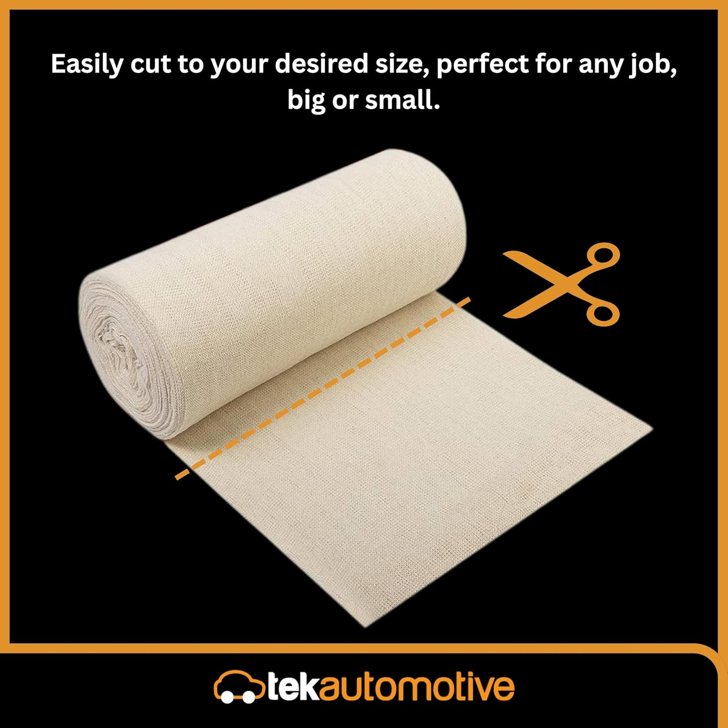 400G Stockinette Roll &ndash; 100% Pure Cotton Car Polishing Cloth, 9M Mutton Cloth Roll &ndash; Ultra-Soft, Lint Free Cloth for Waxing Wood, Buffing & Detailing &ndash; Reusable Polish Rag image number 2