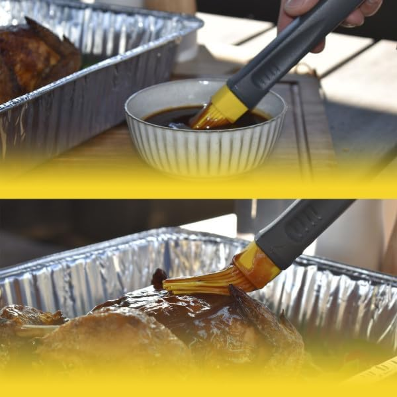 BBQ Buddy Basting Brush - Heat Resistant Cooking Brush for Oil and Sauce with - Silicone Brush Bristles with Long Handle - Pastry for Cooking and Baking - Removable Head Easy Cleaning image number 2
