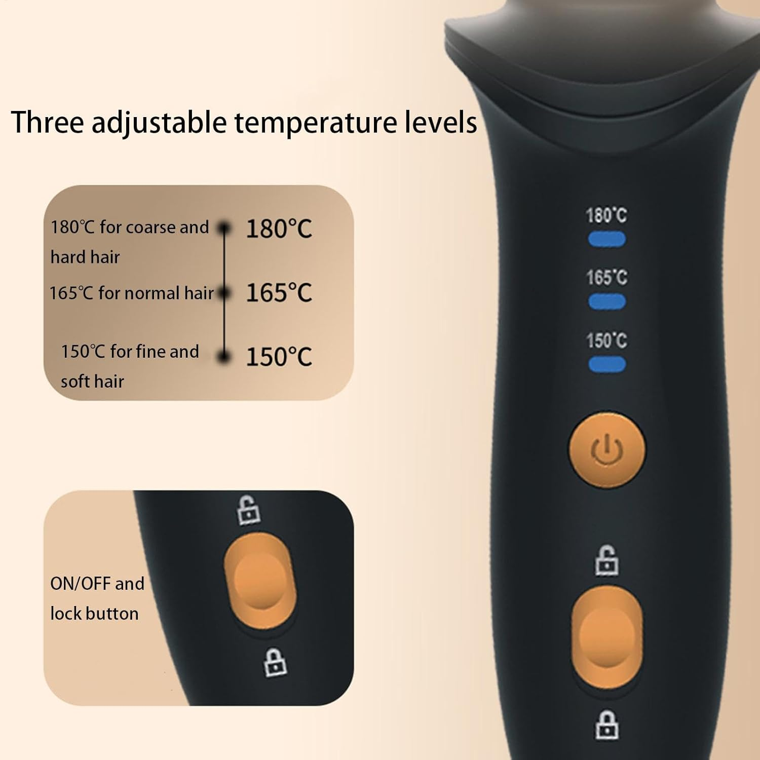 Curling Iron Wand - Cordless Heated Styling Brush | Rechargeable round Curling Tool with Nylon Bristles, Portable Electric Hair Styler for Effortless Waves & Volume at Home or Travel image number 1