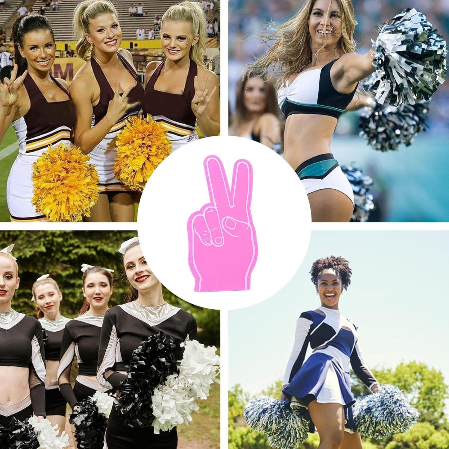 Foam Finger - Giant Gladiator Foam Finger | Sports Fan Cheering Prop, Hand Signs for Games, Events, Competitions, Fun Athletic Spirit Accessory for All Occasions - Green image number 3