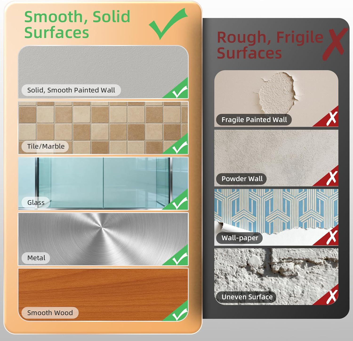 Trilancer Picture Hanging Strips Heavy Duty, 20 Pairs(40 Packs) Damage-Free Adhesive Wall Hanging Strip for Picture Frames,Wall Art,Decoration,No Nails or Tool Needed,Clean Removal for Smooth Surfaces image number 6