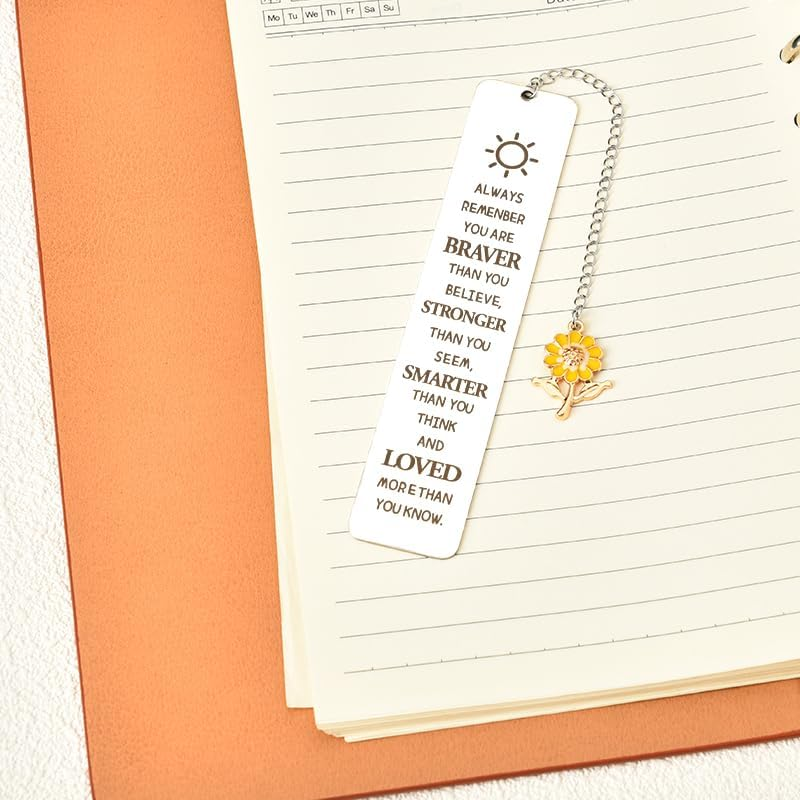Motivational Gifts Bookmark for Women Girls Inspirational Gifts for Daughter Son Students Encouragement Gifts for Women Bookmark for Book Lovers Readers Birthday Christmas Gifts for Kids Best Friend image number 4