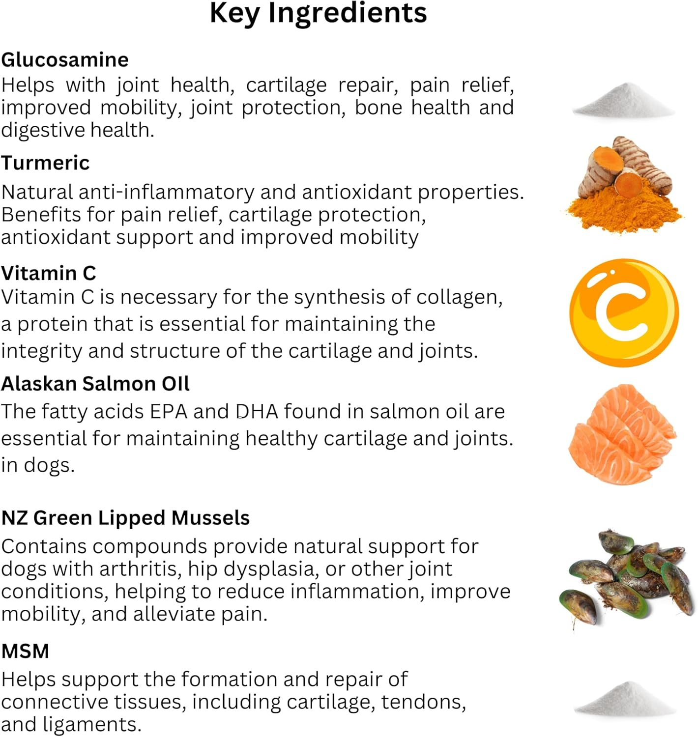 Hip & Joint Support - Glucosamine for Dogs Soft Chews, Joint Supplement with Glucosamine, Omega 3 & 6, MSM, Turmeric, anti Inflammatory, Support + Mobility 120 Soft Chews image number 4