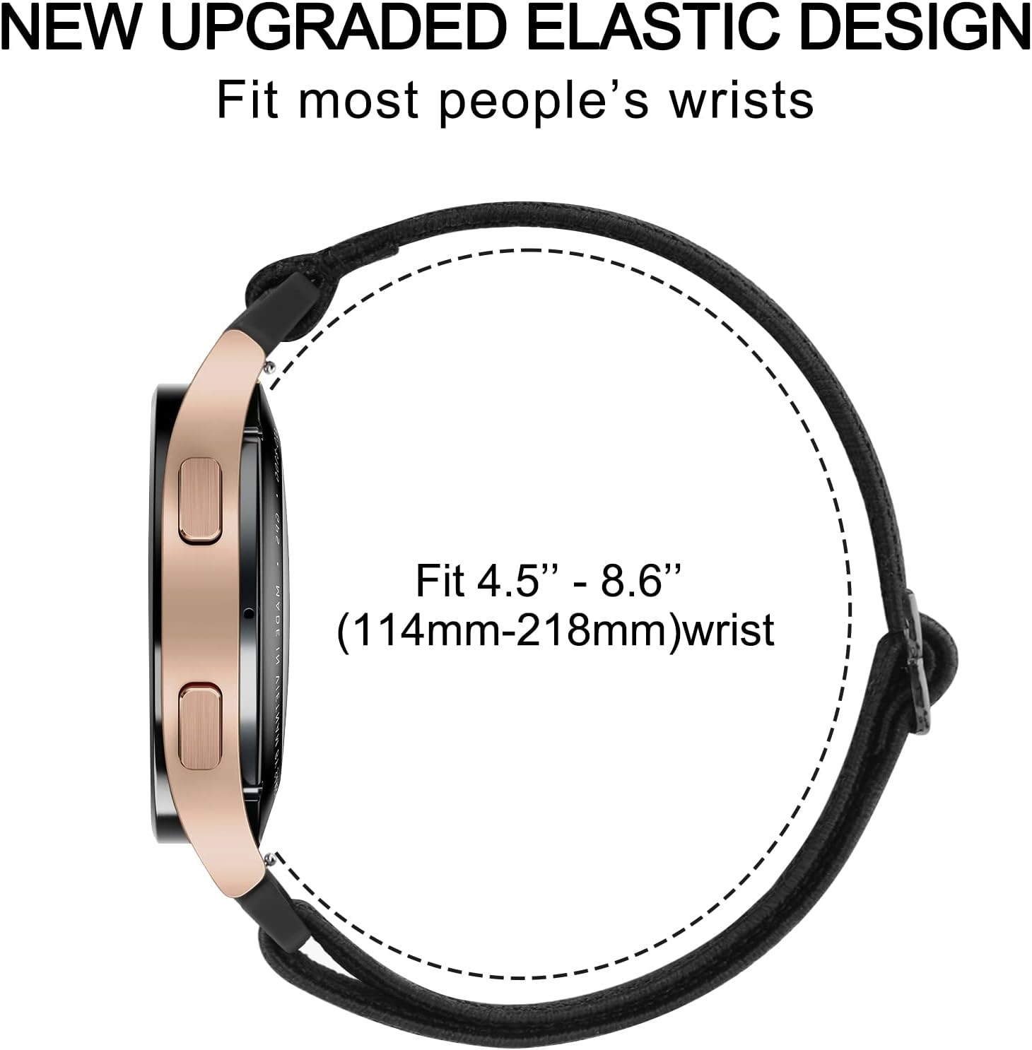 3 Pack Elastic Bands for Garmin Forerunner 245/245 Music Bands Women Men, 20Mm Soft Stretchy Nylon Sport Straps for Garmin Vivoactive 6/5/3 Smartwatch