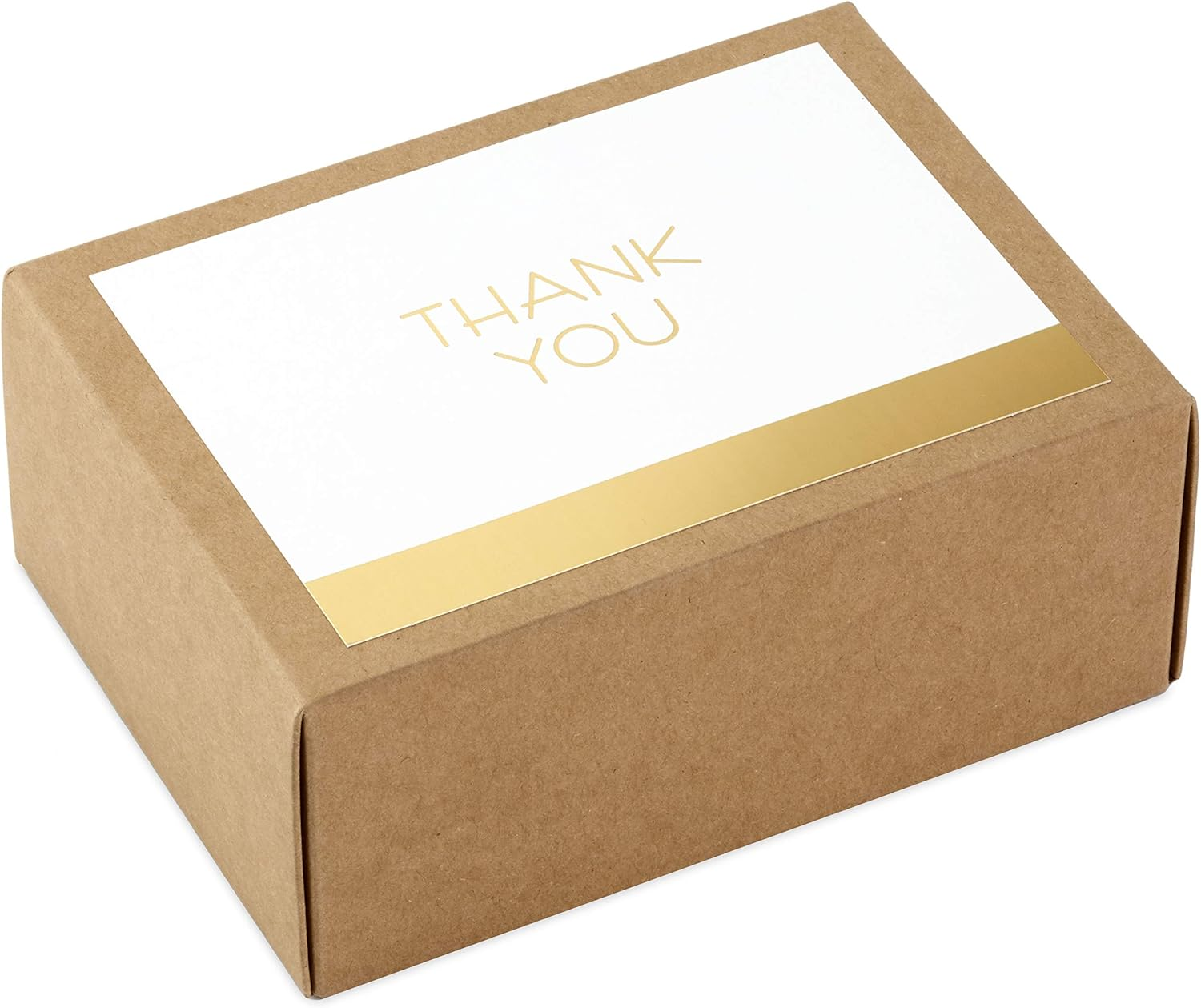 Hallmark Thank You Cards, Gold and White Bulk (40 Thank You Notes with Envelopes for Graduation, Business, Weddings, All Occasion) image number 2
