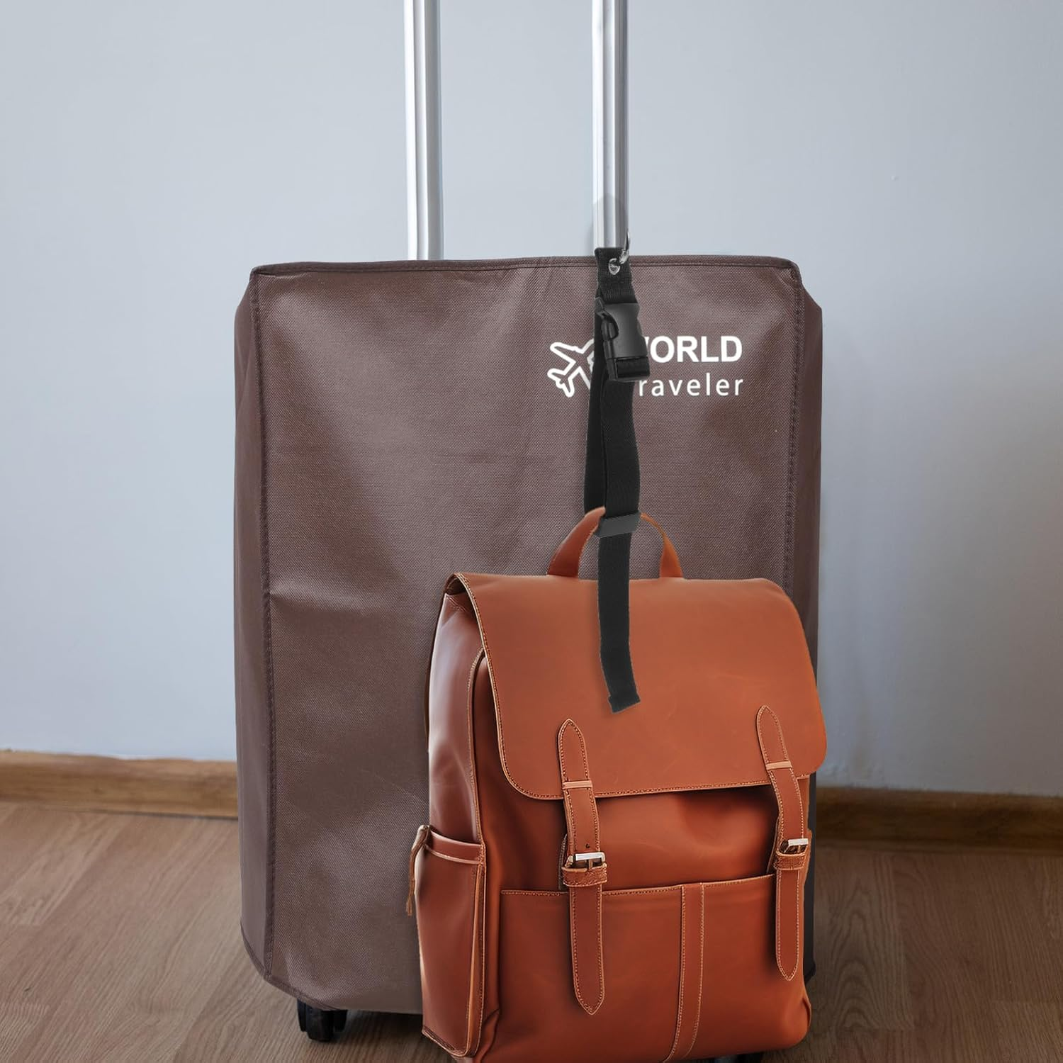 BESPORTBLE 4Pcs Adjustable Luggage Straps Suitcase Straps Secure Buckle Design Travel Supplies image number 6