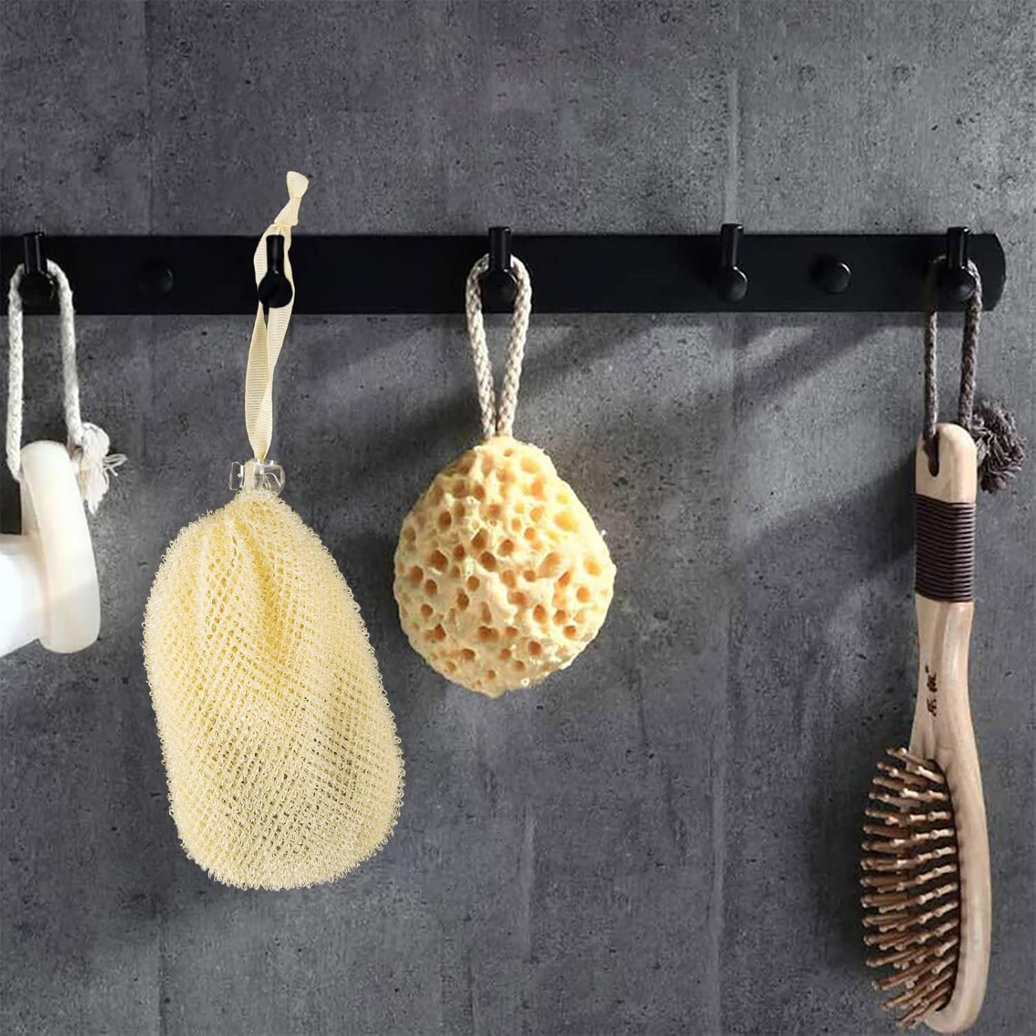 Linkidea 3 Pack Mesh Soap Scrubber Pouch, Soap Saver Bag, Soap Pouch for Shower, Mesh Soap Saver Bags with Drawstring for Shower Bathroom (Pink, Blue, Yellow) image number 4