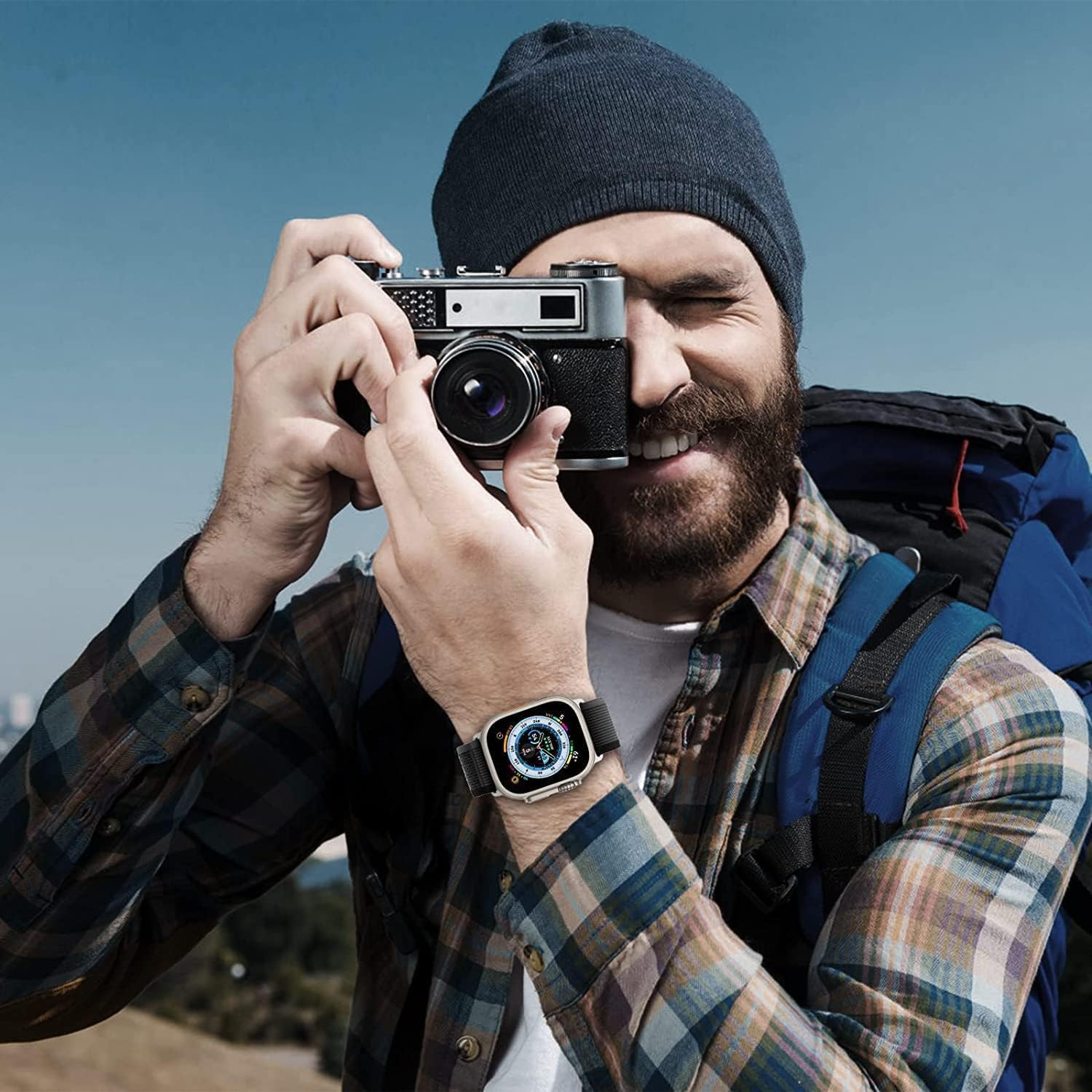 Trail Loop Band Compatible for Apple Watch Ultra 49Mm 46Mm 45Mm 44Mm 42Mm(Series 3/2/1), Sport Braided Replacement Strap Compatible with Iwatch Ultra 3/2/1 Series 11/10/9/8/7/6/5/4/3/2/1/SE image number 3