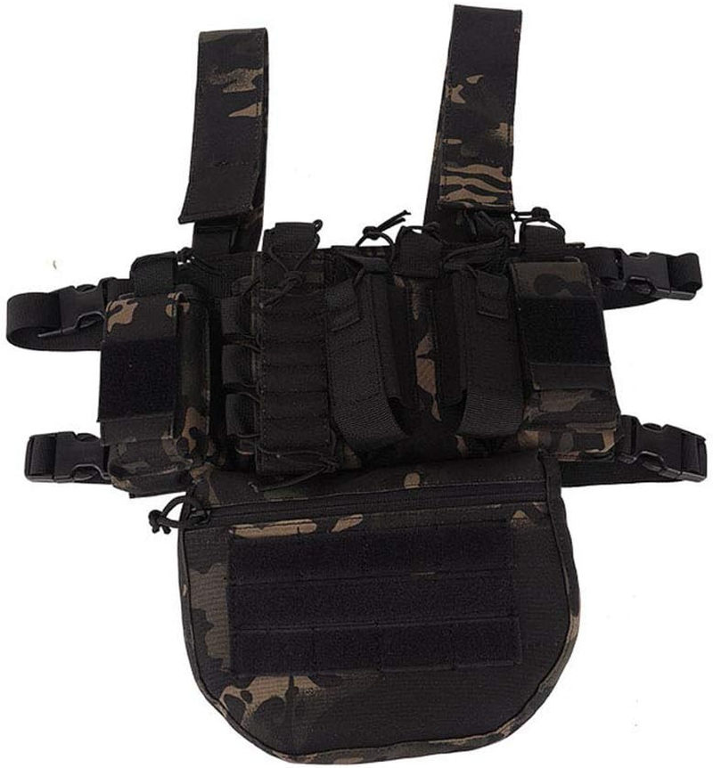 Outdoor Sports Airsoft Gear Combat Assault Molle Vest Accessory Mag Pouch Magazine Bag Carrier Tactical Camouflage Chest Rig image number 1