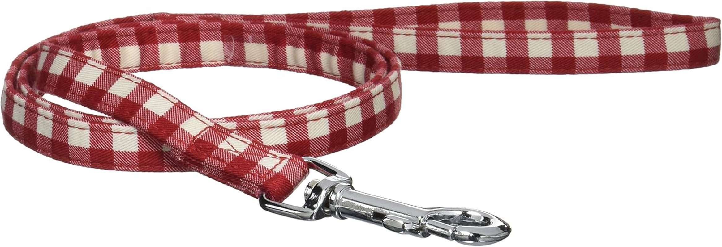 ONS Cotton Check Lead #10 Brown (Cat, Ultra Small Dog)