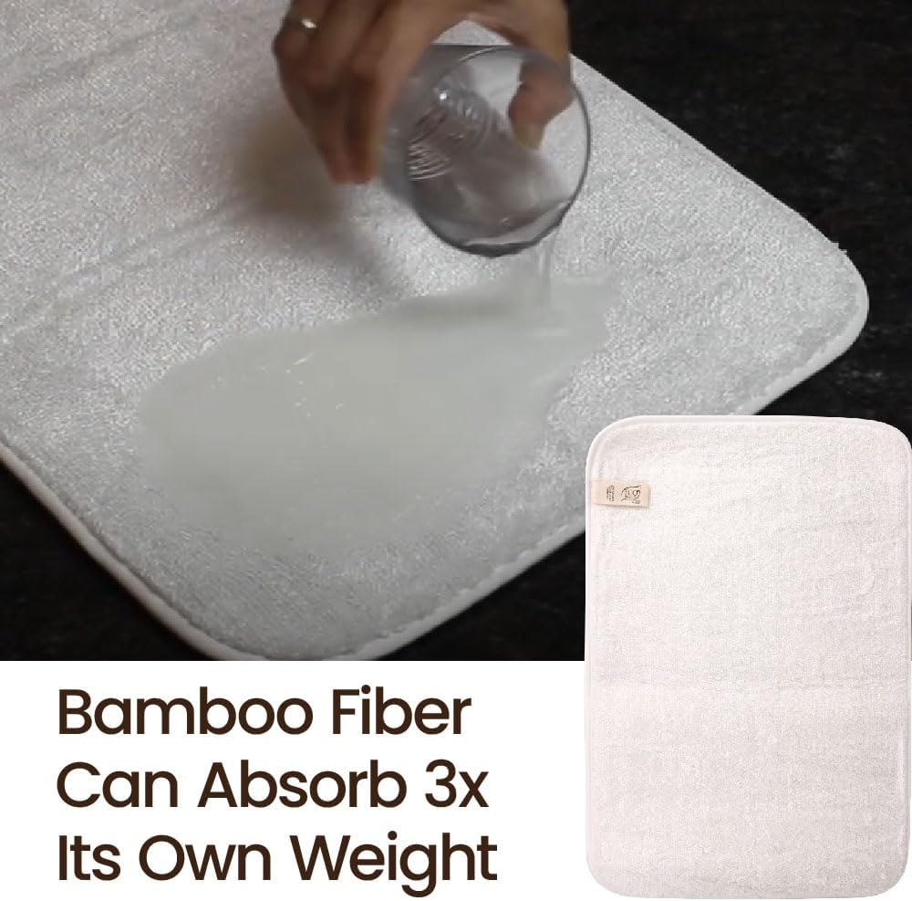 White Magic Eco Basics Bamboo Fruit and Veg Drying Mat image number 5