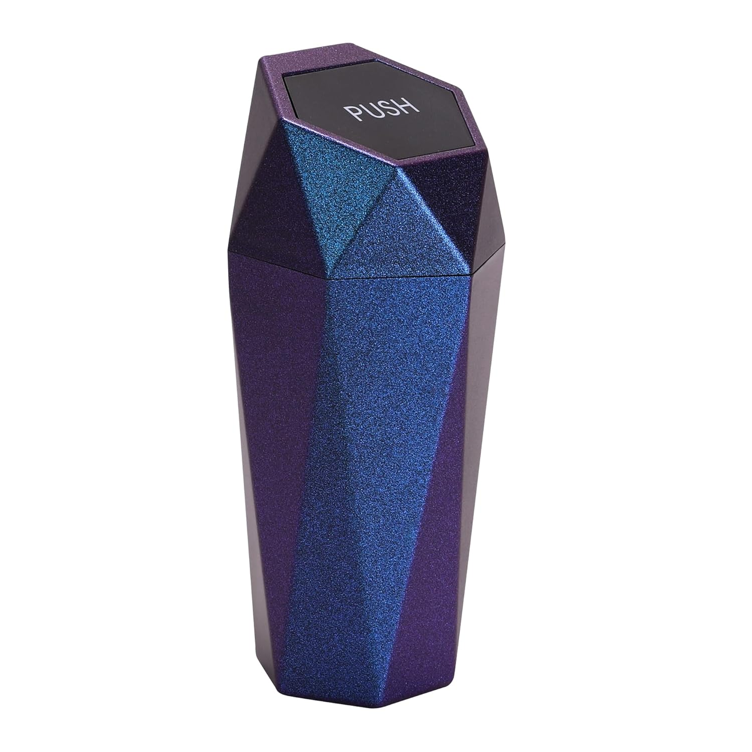 Ginsco Car Trash Can with Lid, 2 Pack Cup Holder Garbage Can for Car, Garbage Bin Cars Accessories for Interior, Leakproof Small Trash Bin, Mini Trash Can for Cars, Home, Bedroom, Office(Black)